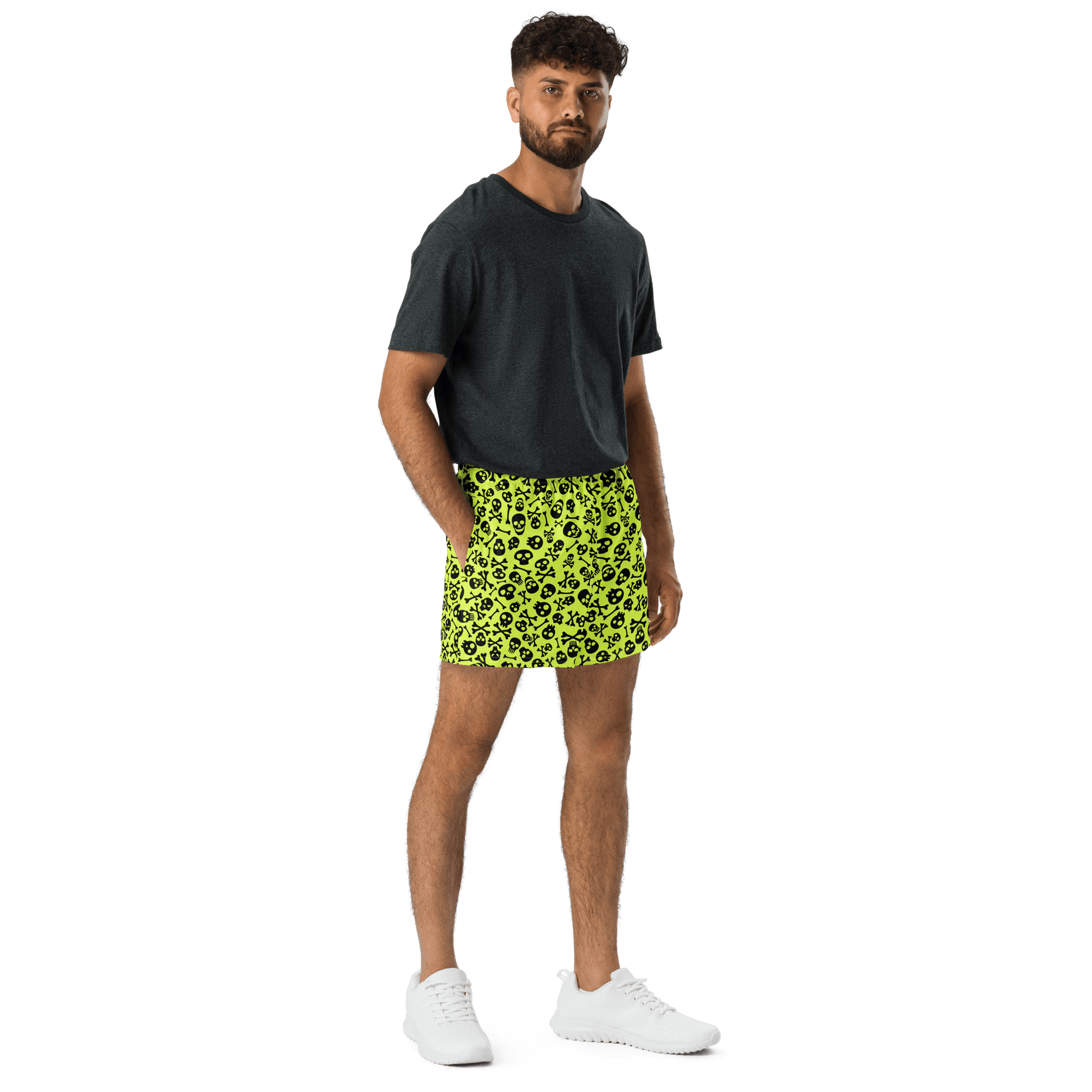 Lime Bones Unisex Swim Trunks - Goth Cloth Co.2275700_9804