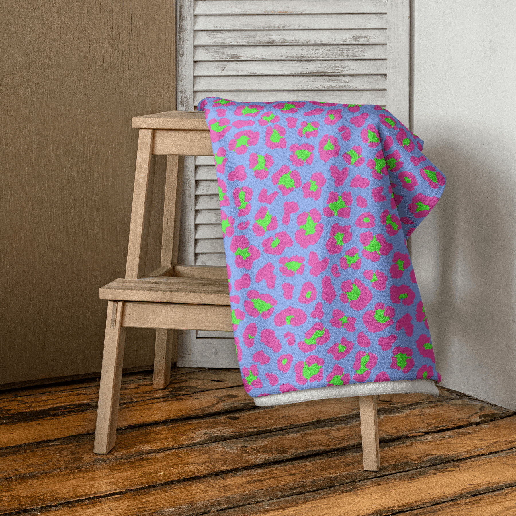 Lime Leopard Beach Towel - Goth Cloth Co.5518887_8874