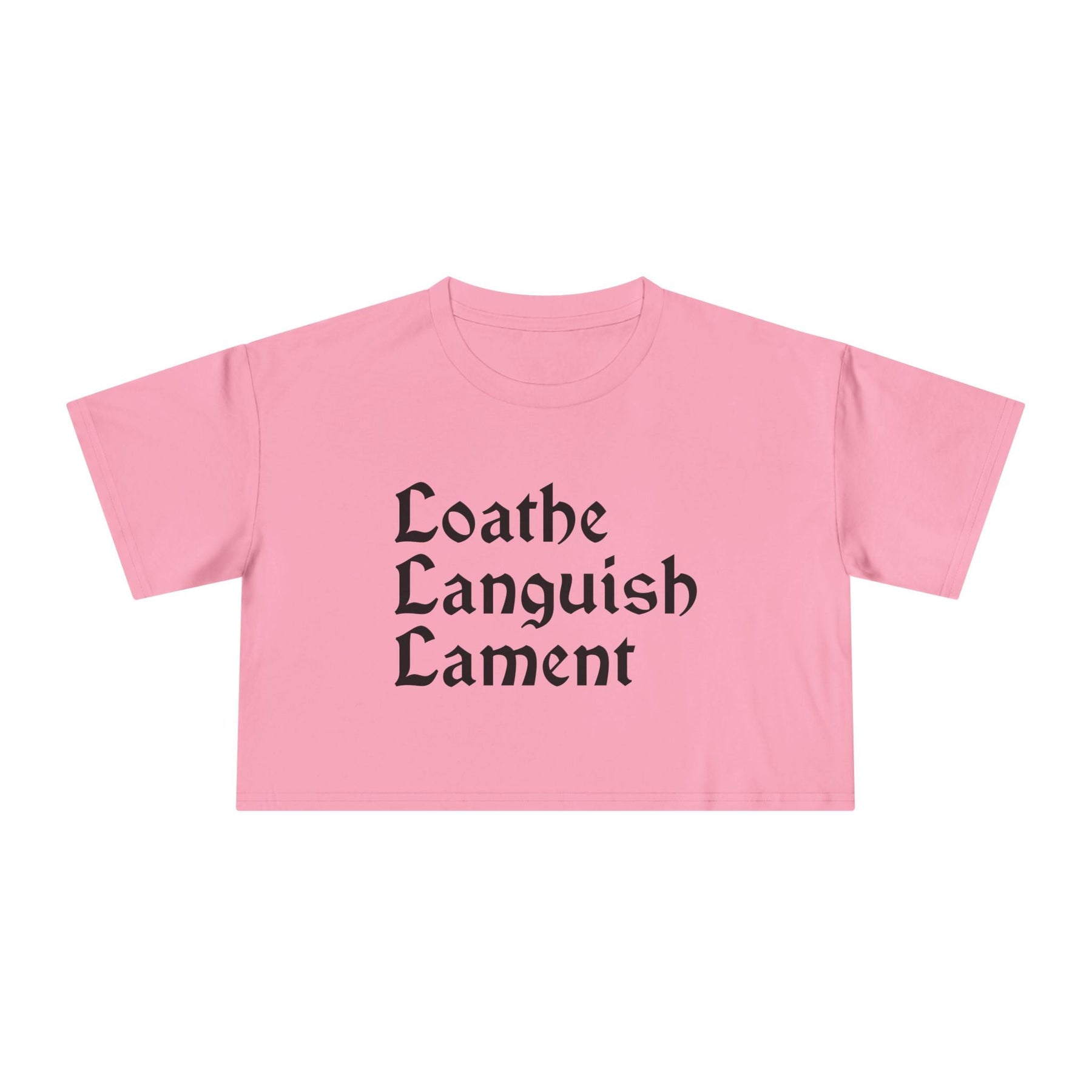 Loathe Languish Lament Crop Top - Goth Cloth Co.T-Shirt13681009534570974200