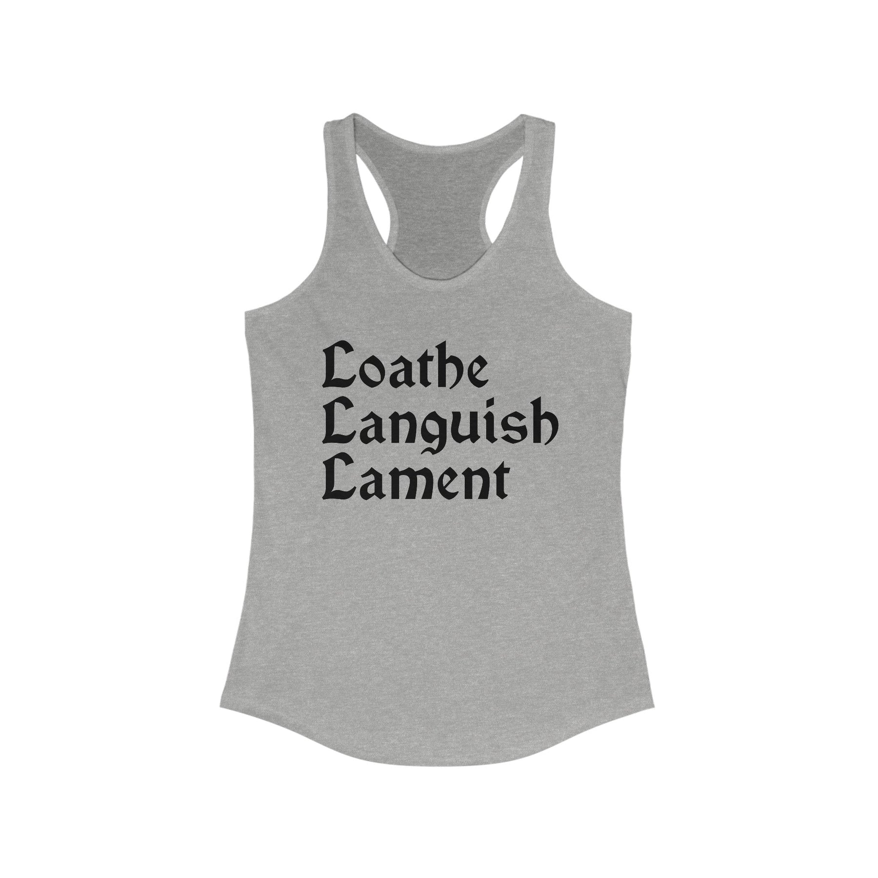 Loathe Languish Lament Racerback Tank - Goth Cloth Co.Tank Top17052217917052291571