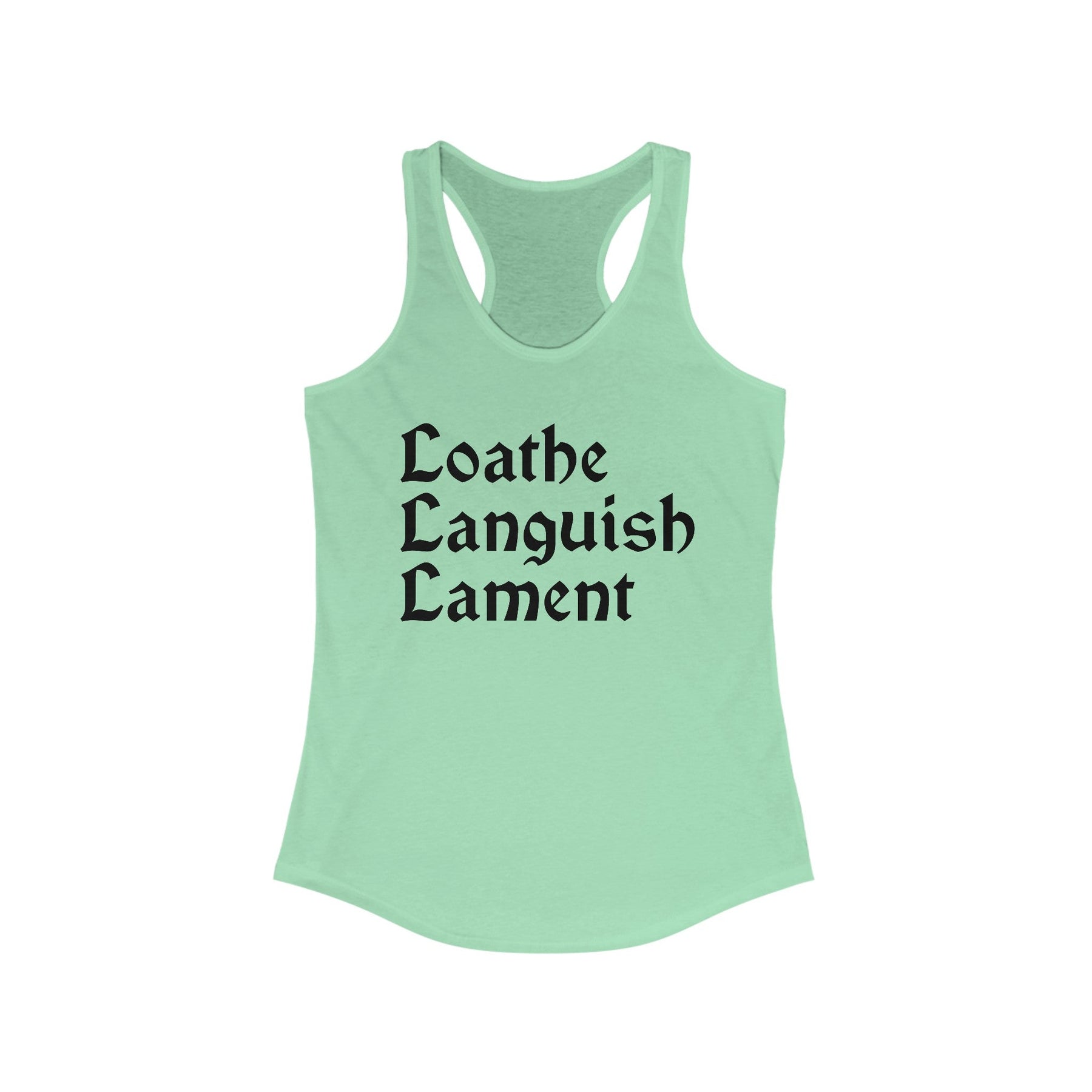 Loathe Languish Lament Racerback Tank - Goth Cloth Co.Tank Top21060401003548112842