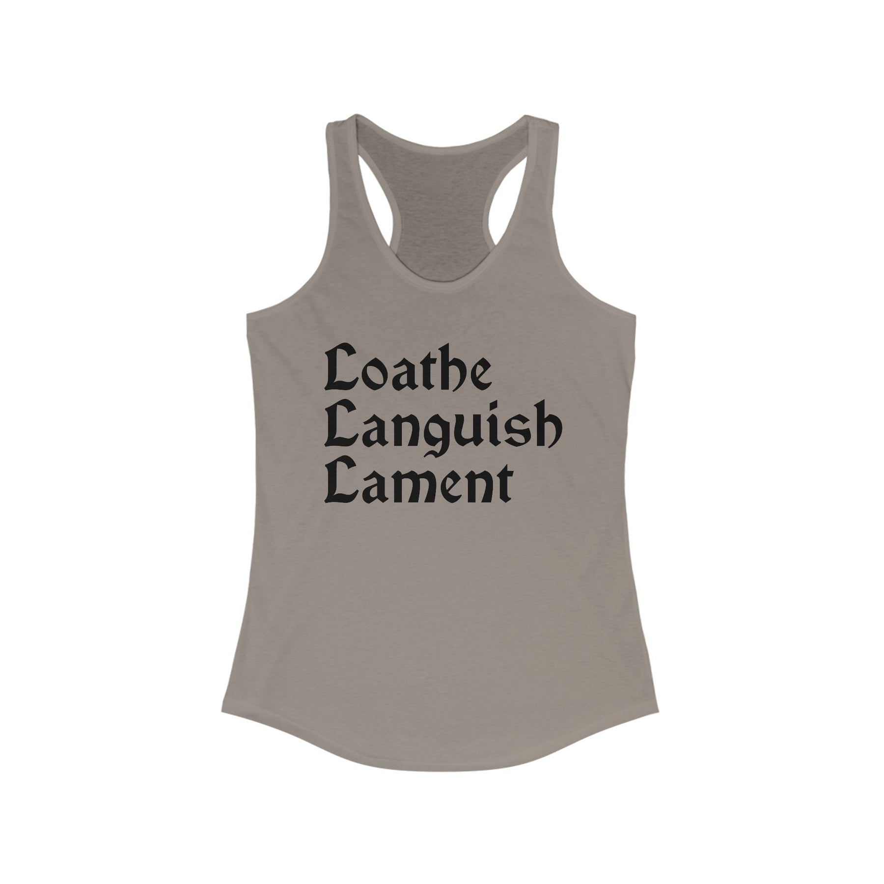 Loathe Languish Lament Racerback Tank - Goth Cloth Co.Tank Top93382034891426415897