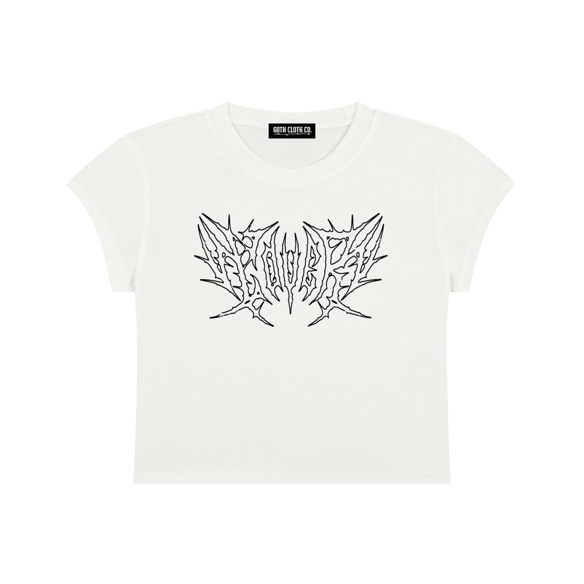 Lover Metal Font Baby Tee - Goth Cloth Co.gymwear260730PODAA1076001