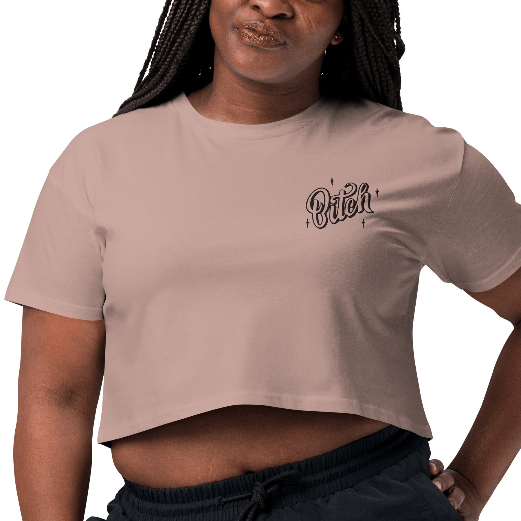 Magical Bitch Embroidered Crop Top - Goth Cloth Co.6415242_16119