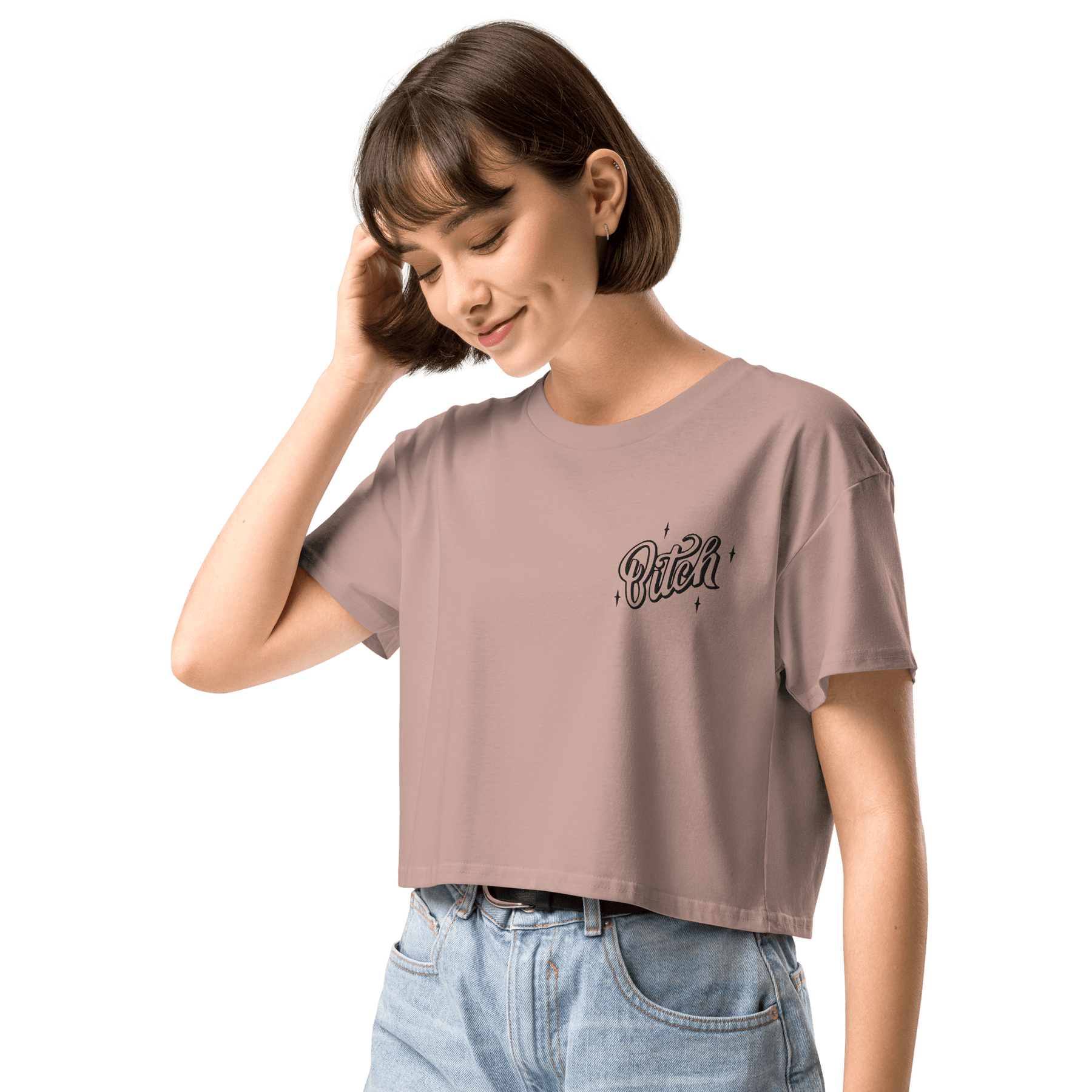 Magical Bitch Embroidered Crop Top - Goth Cloth Co.6415242_16119