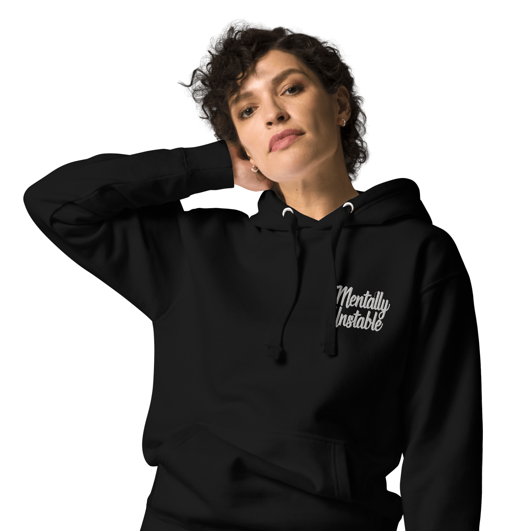 Mentally Unstable Embroidered Hoodie - Goth Cloth Co.7751315_13911