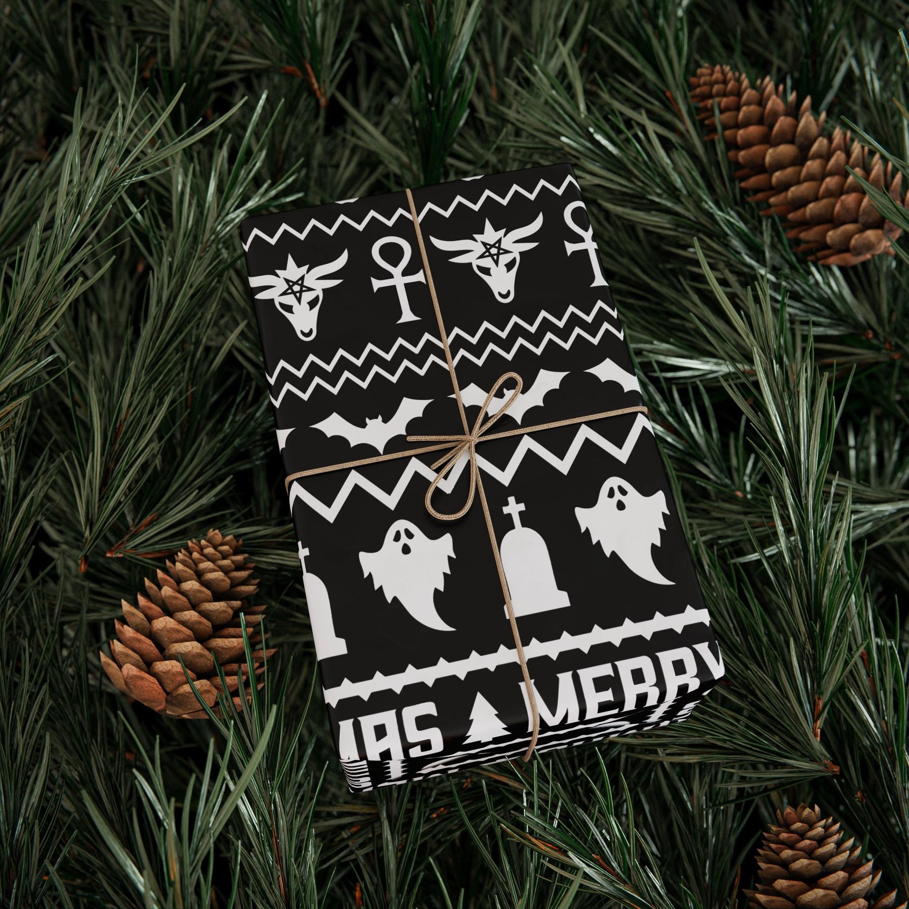Merry Gothmas Gift Wrap - Goth Cloth Co.Home Decor22371444350061365768