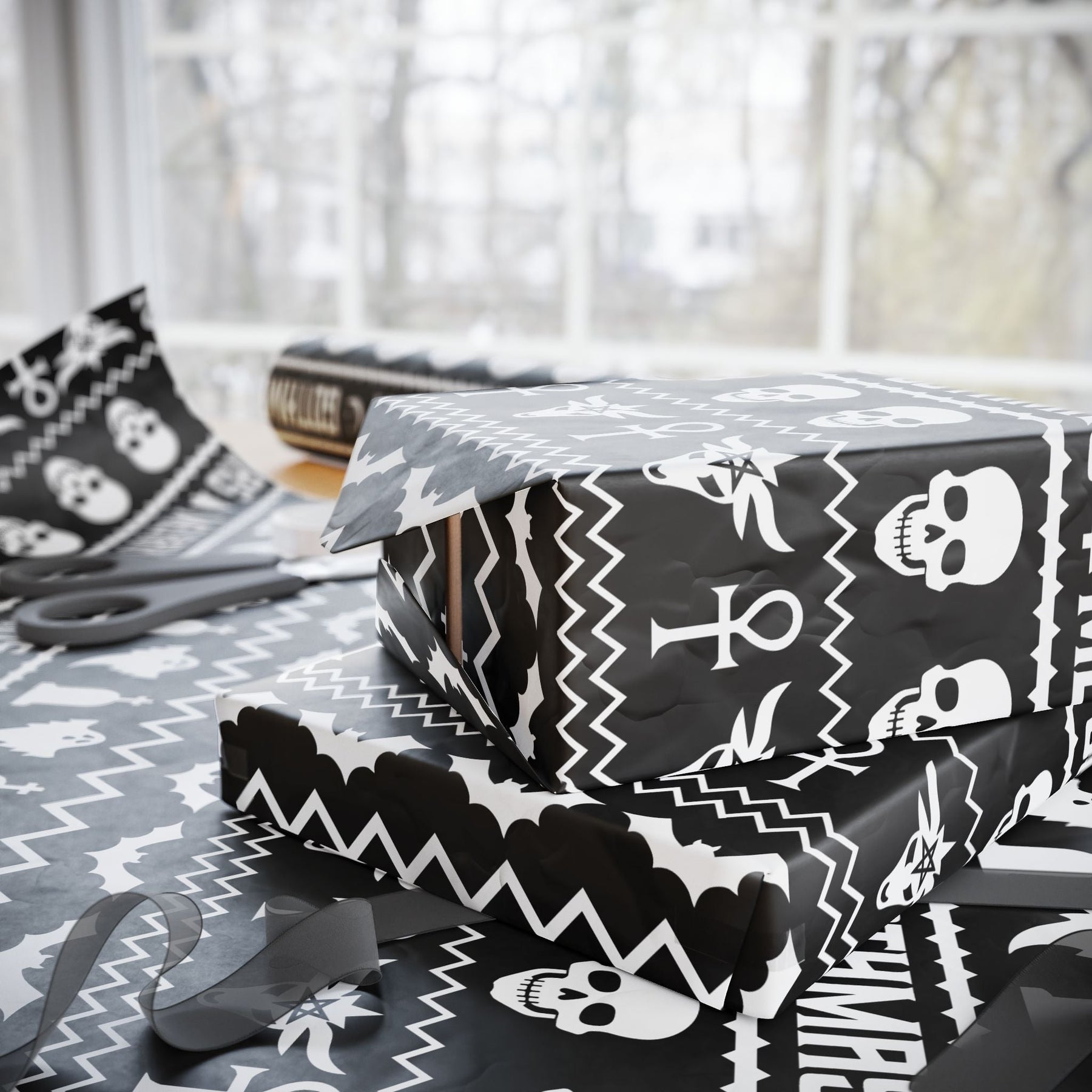 Merry Gothmas Gift Wrap - Goth Cloth Co.Home Decor22371444350061365768