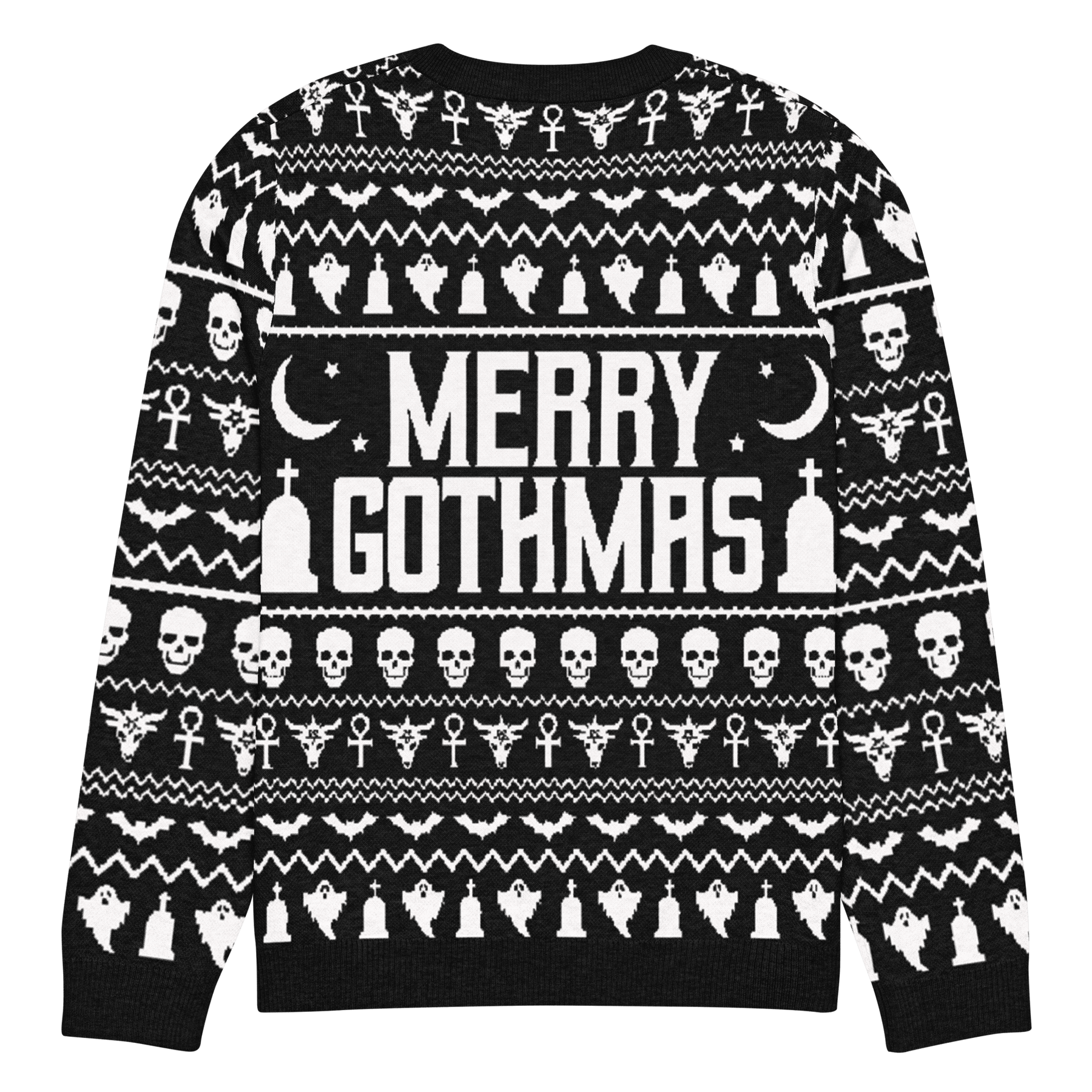 Merry Gothmas Knit Crewneck Sweater - Goth Cloth Co.2973792_19636
