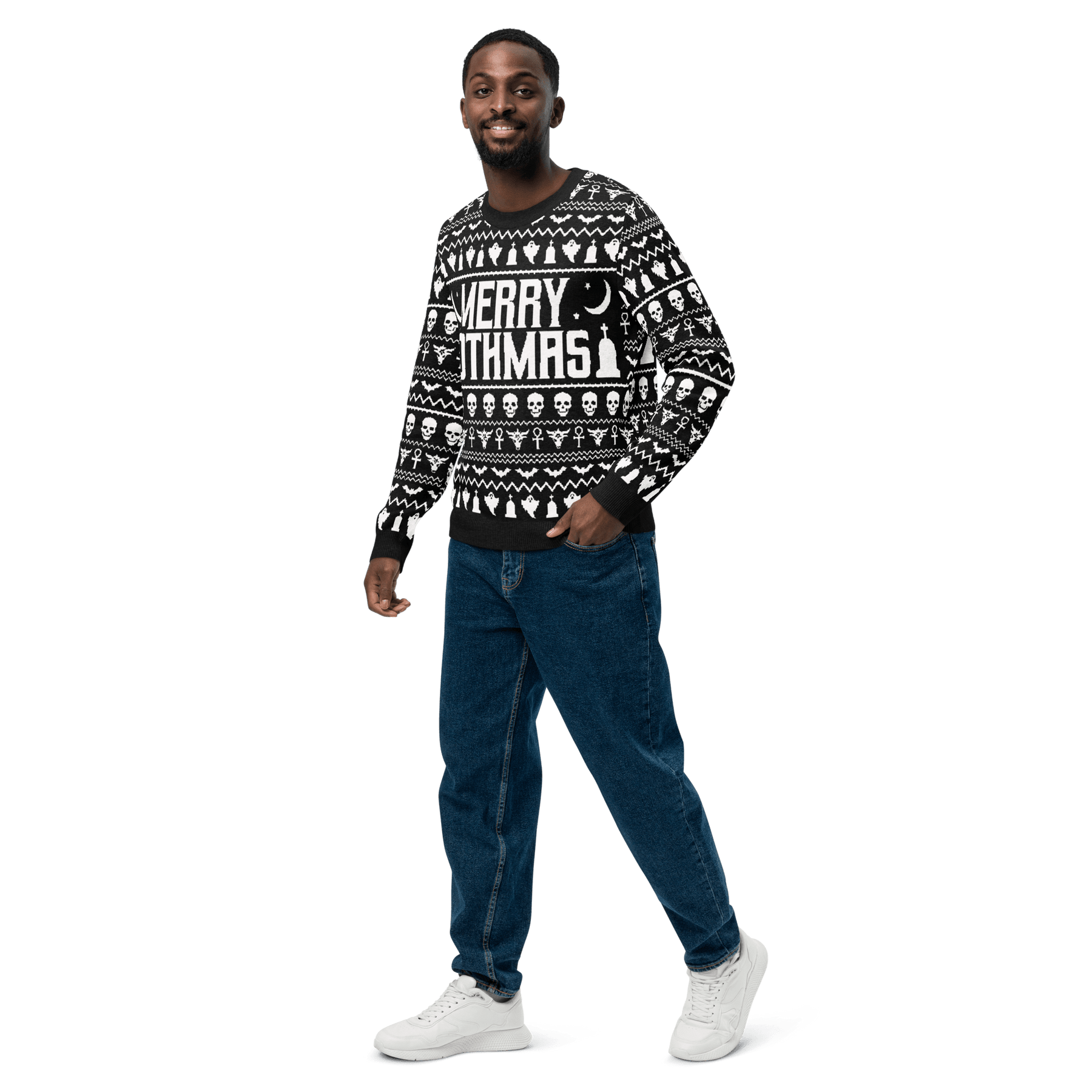 Merry Gothmas Knit Crewneck Sweater - Goth Cloth Co.2973792_19636