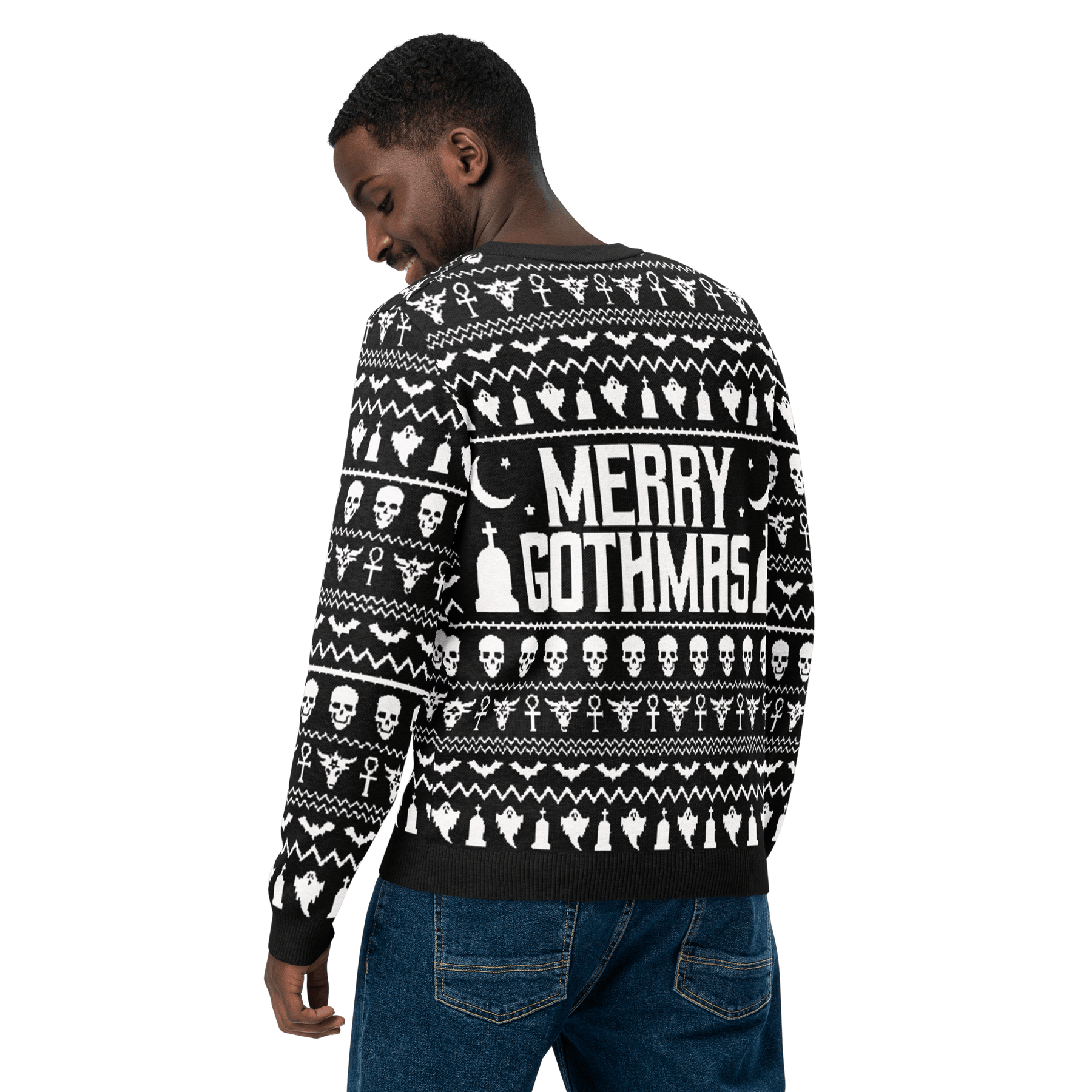 Merry Gothmas Knit Crewneck Sweater - Goth Cloth Co.2973792_19636