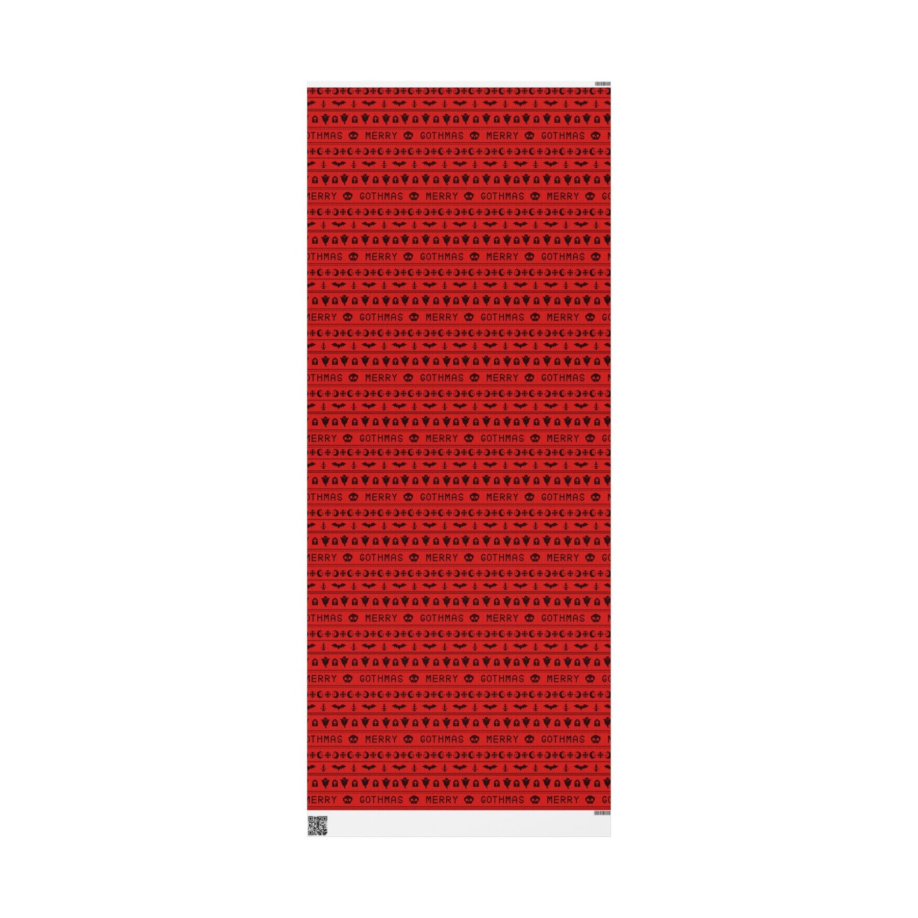 Merry Gothmas Red Spooky Gift Wrap - Goth Cloth Co.Home Decor25430873924989133629