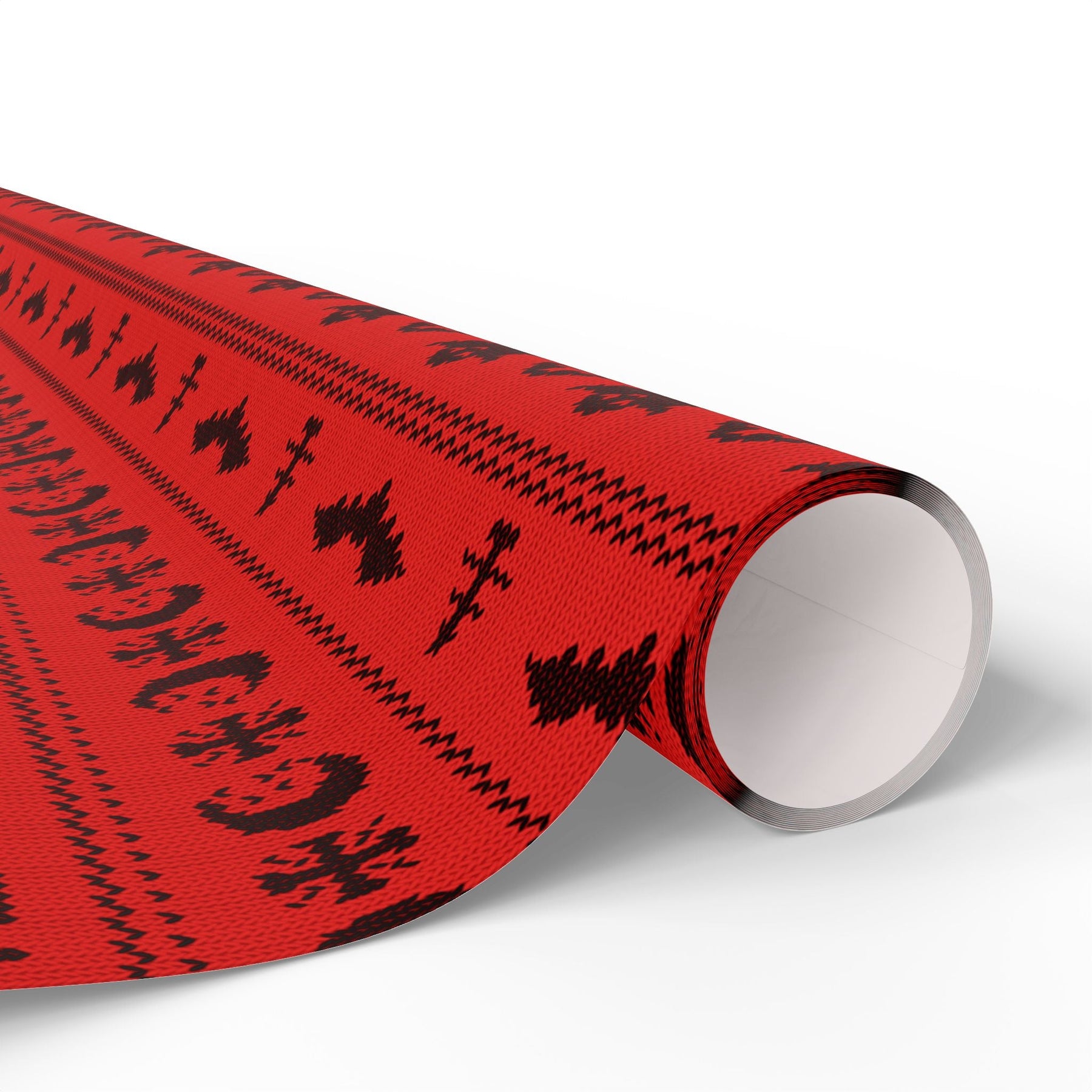 Merry Gothmas Red Spooky Gift Wrap - Goth Cloth Co.Home Decor30002343907502758631