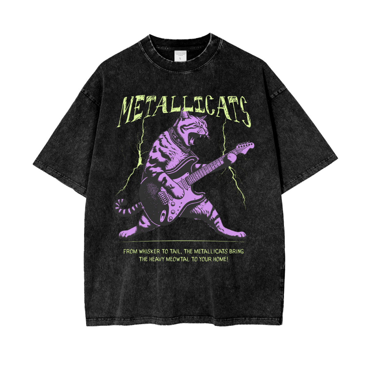 Metallicats Snow Washed T-Shirt - Goth Cloth Co.250228PODPQ0342#001