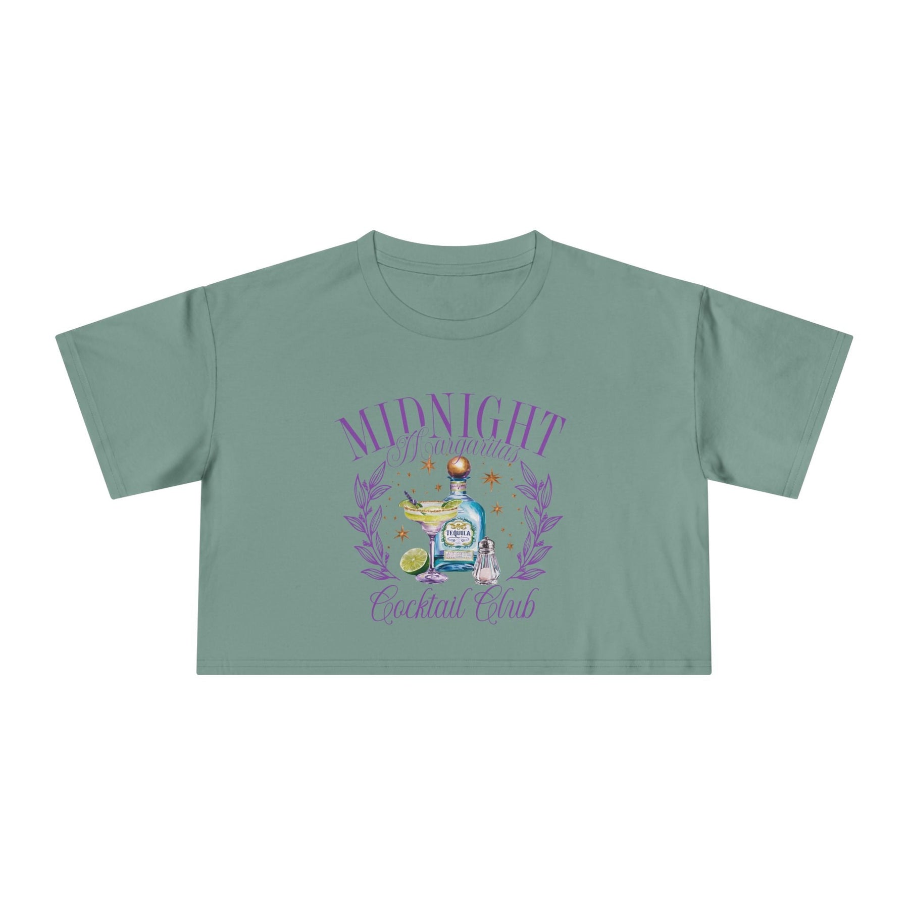 Midnight Margaritas Cocktail Club Crop Top - Goth Cloth Co.T-Shirt15501987968618876198