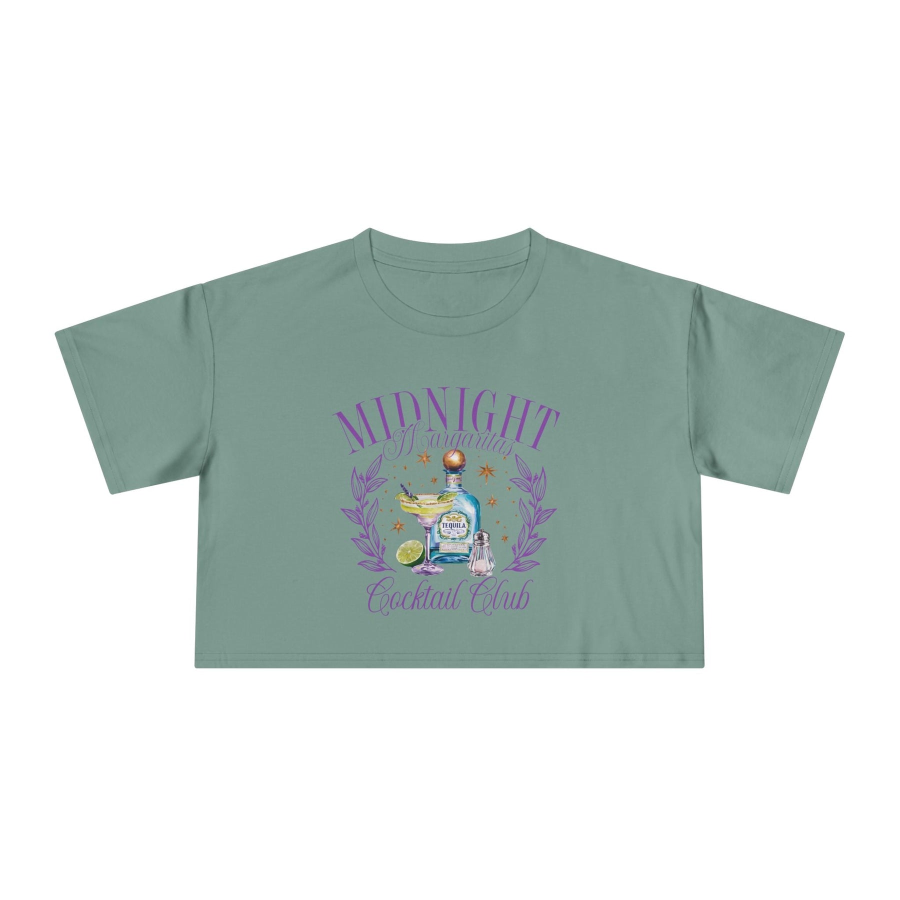 Midnight Margaritas Cocktail Club Crop Top - Goth Cloth Co.T-Shirt15501987968618876198