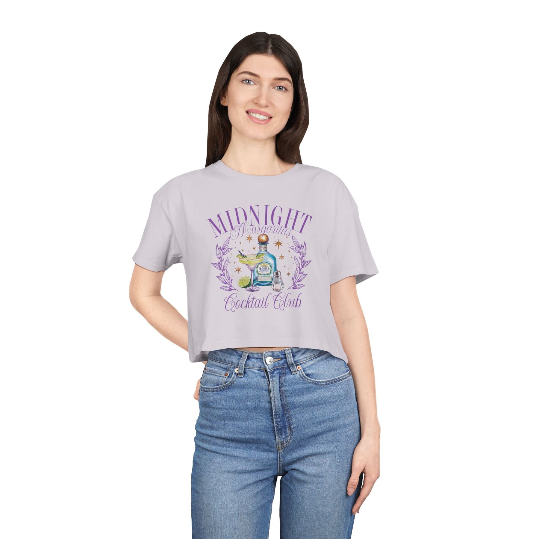 Midnight Margaritas Cocktail Club Crop Top - Goth Cloth Co.T-Shirt99108478943313989798