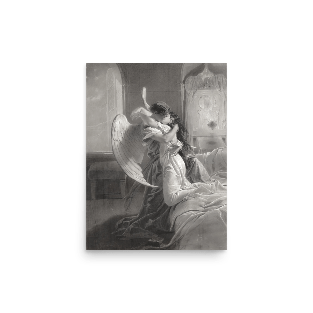 Mihaly Von Zichy Romantic Encounter Matte Poster Print - Goth Cloth Co.4007675_1349