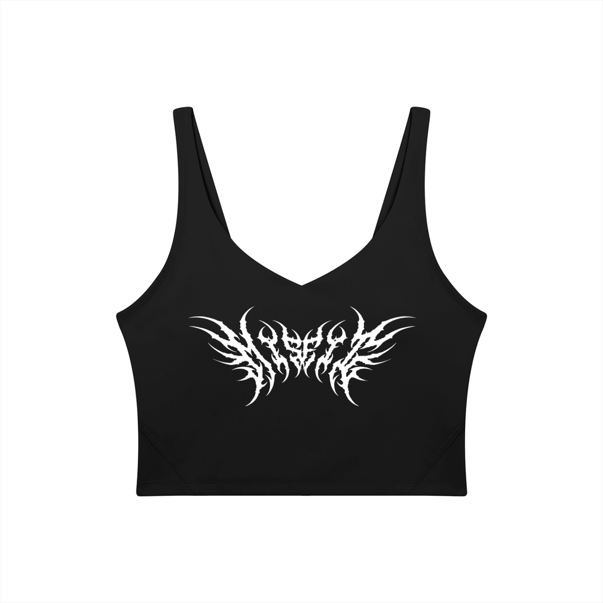 Misfit Metal Font Women's Sports Bra - Goth Cloth Co.261001PODAC2356#001