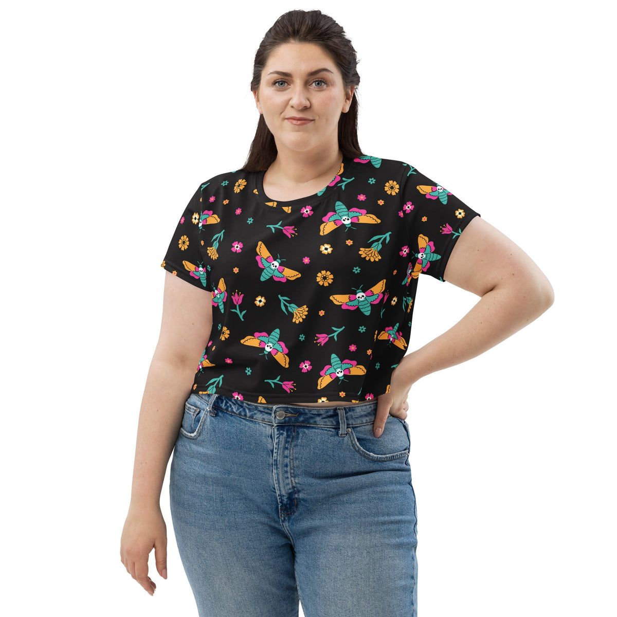 Moth Magic Crop Top - Goth Cloth Co.3163434_9340
