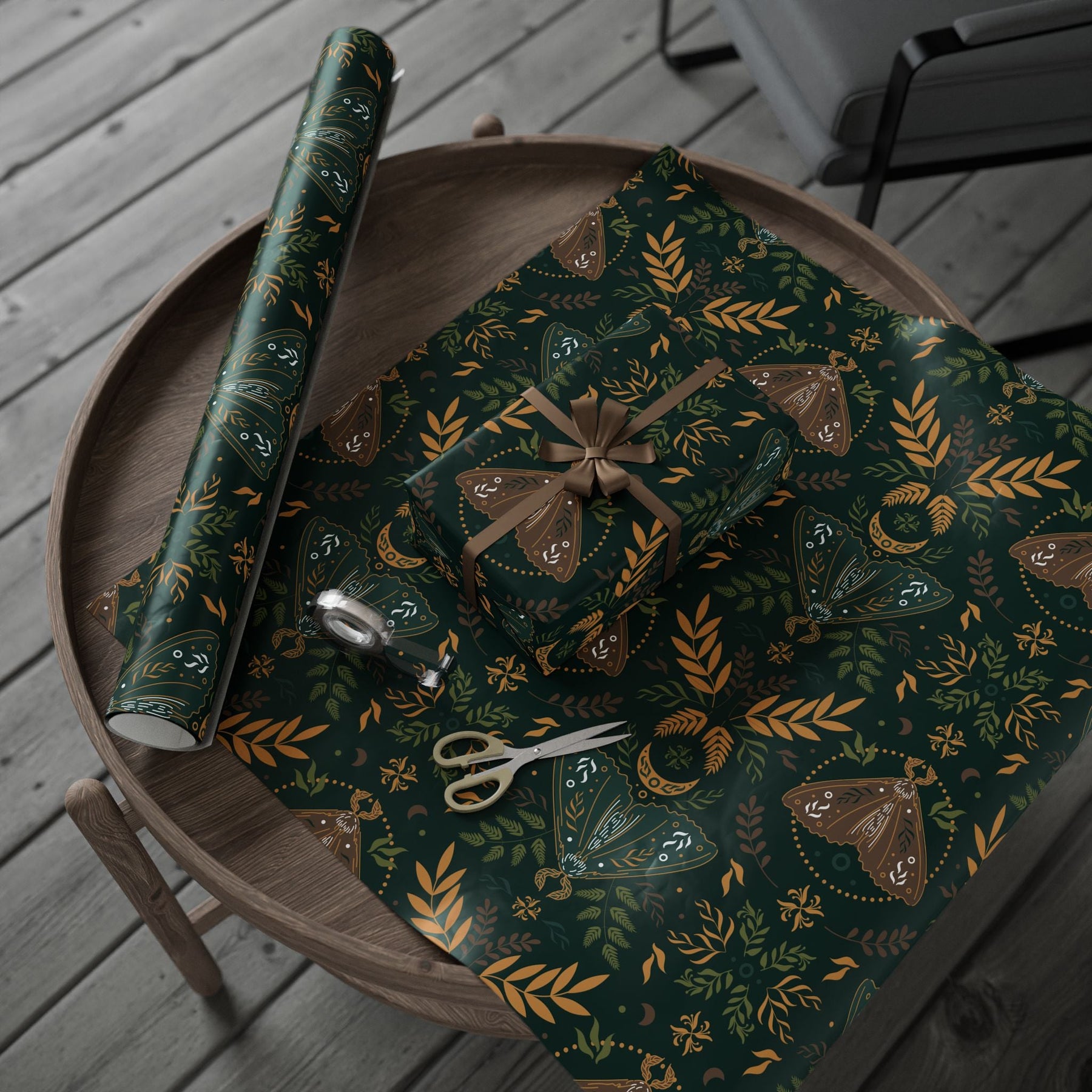 Mothlit Grove Gift Wrap - Goth Cloth Co.Home Decor16982861952560655179