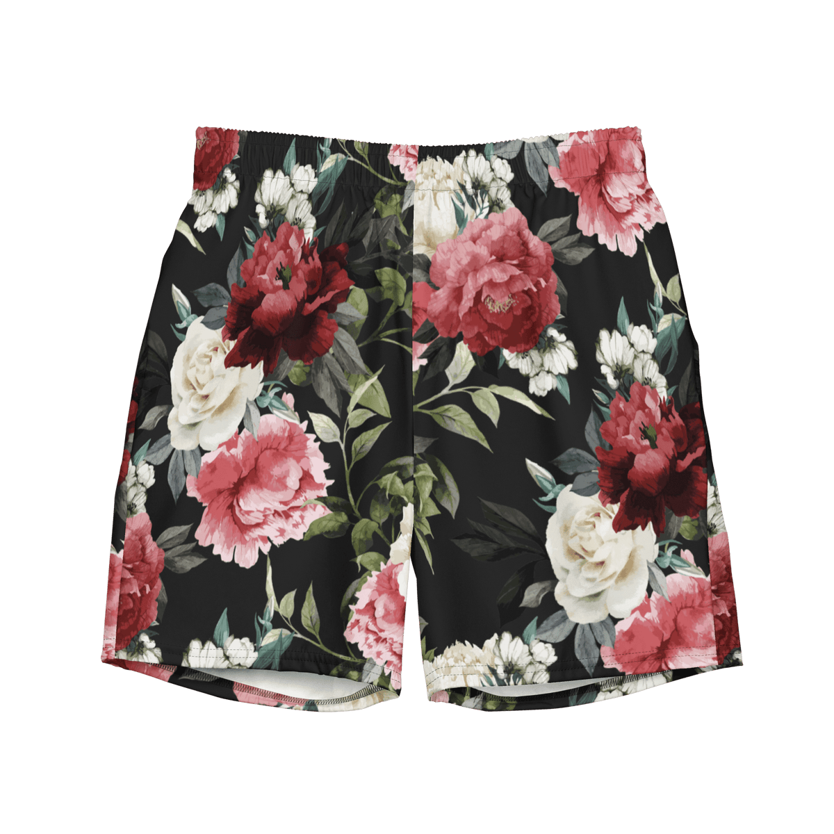 Mourning Rose Men's Lined Swim Trunks - Goth Cloth Co.5524525_14636