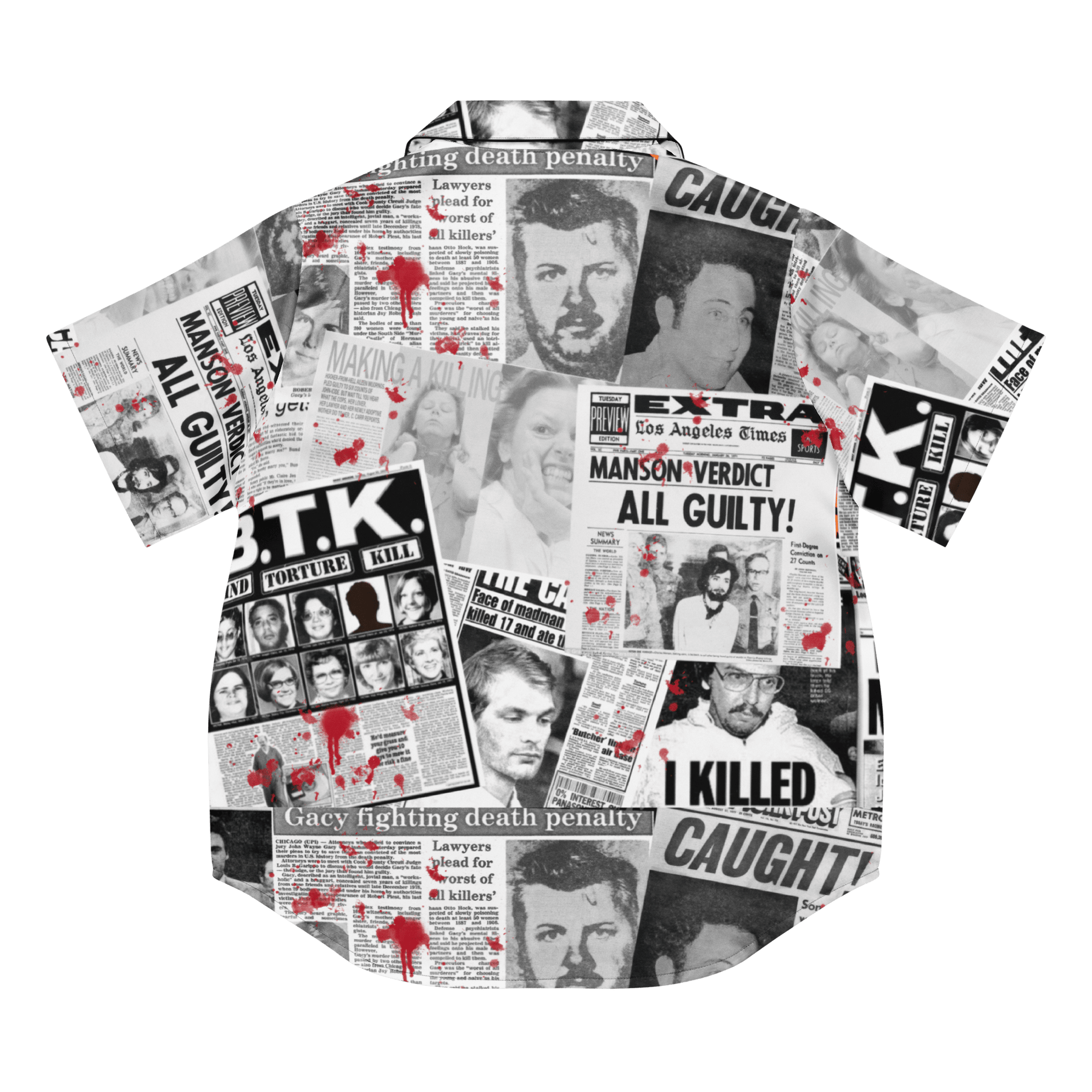 Murder Ink Silky Pajama Top - Goth Cloth Co.7699885_20964