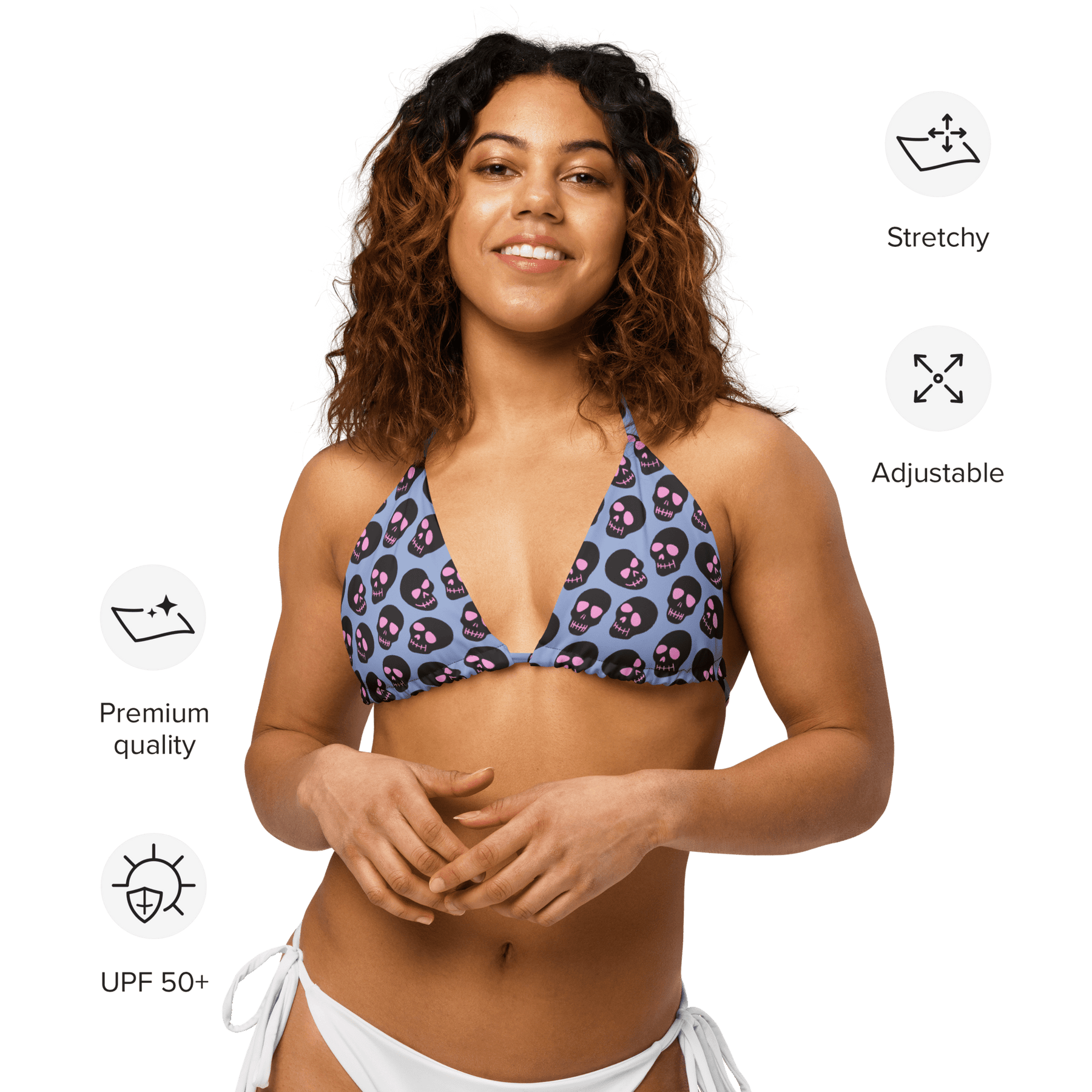 Neon Skull String Bikini Top - Goth Cloth Co.1106480_16564