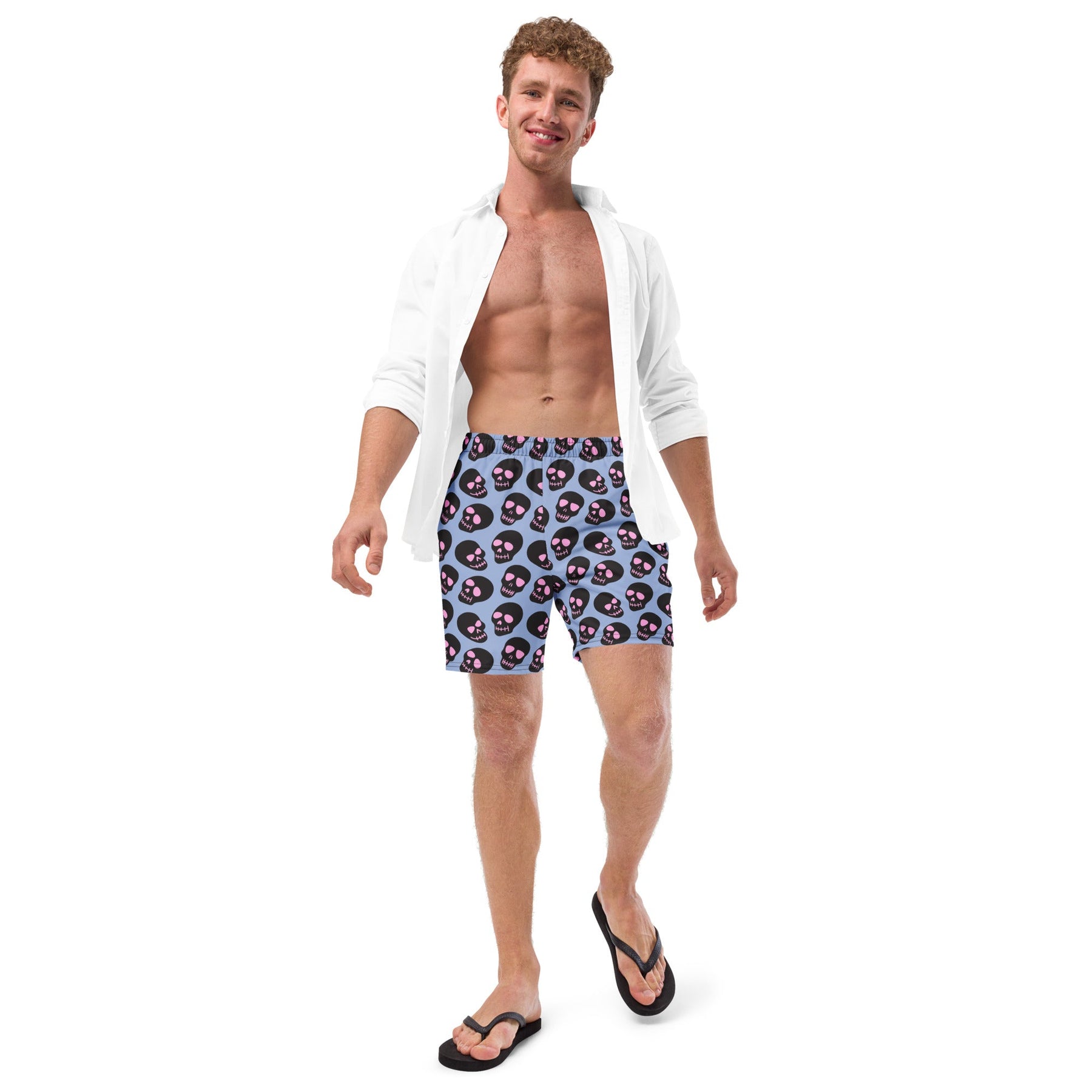 Neon Skull Swim Trunks - Goth Cloth Co.1429716_14636
