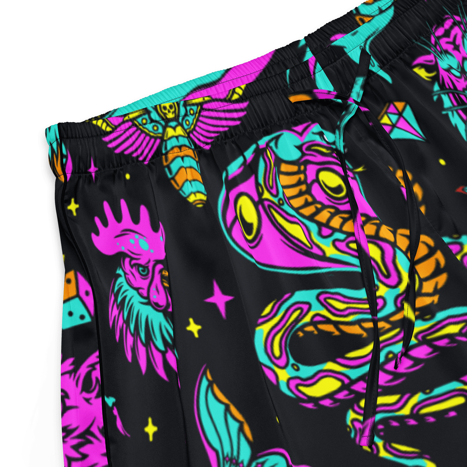 Neon Traditional Silky Pajama Shorts - Goth Cloth Co.6424832_20988