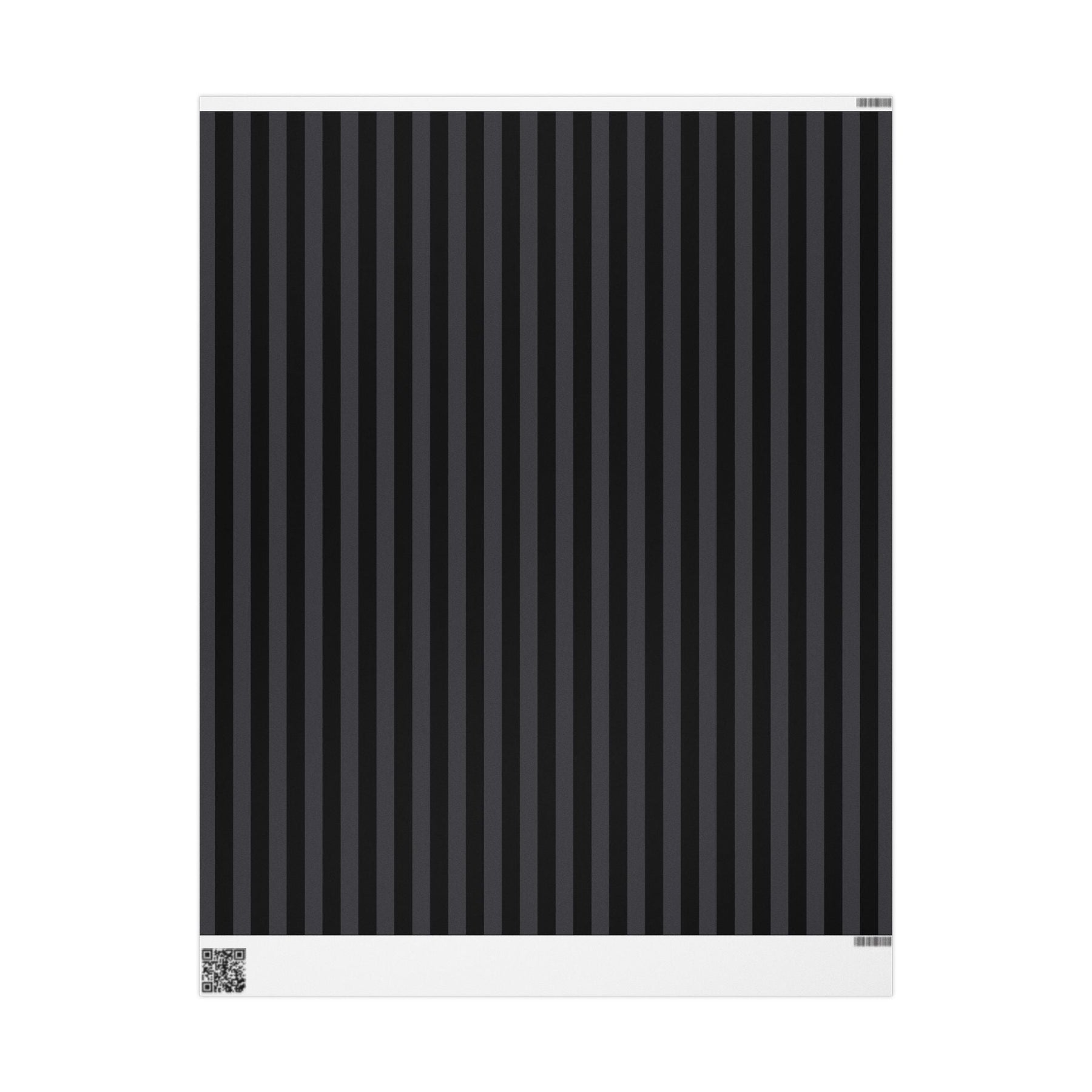 Nevermore Black and Grey Striped Spooky Gift Wrap - Goth Cloth Co.Home Decor20841047513376136475