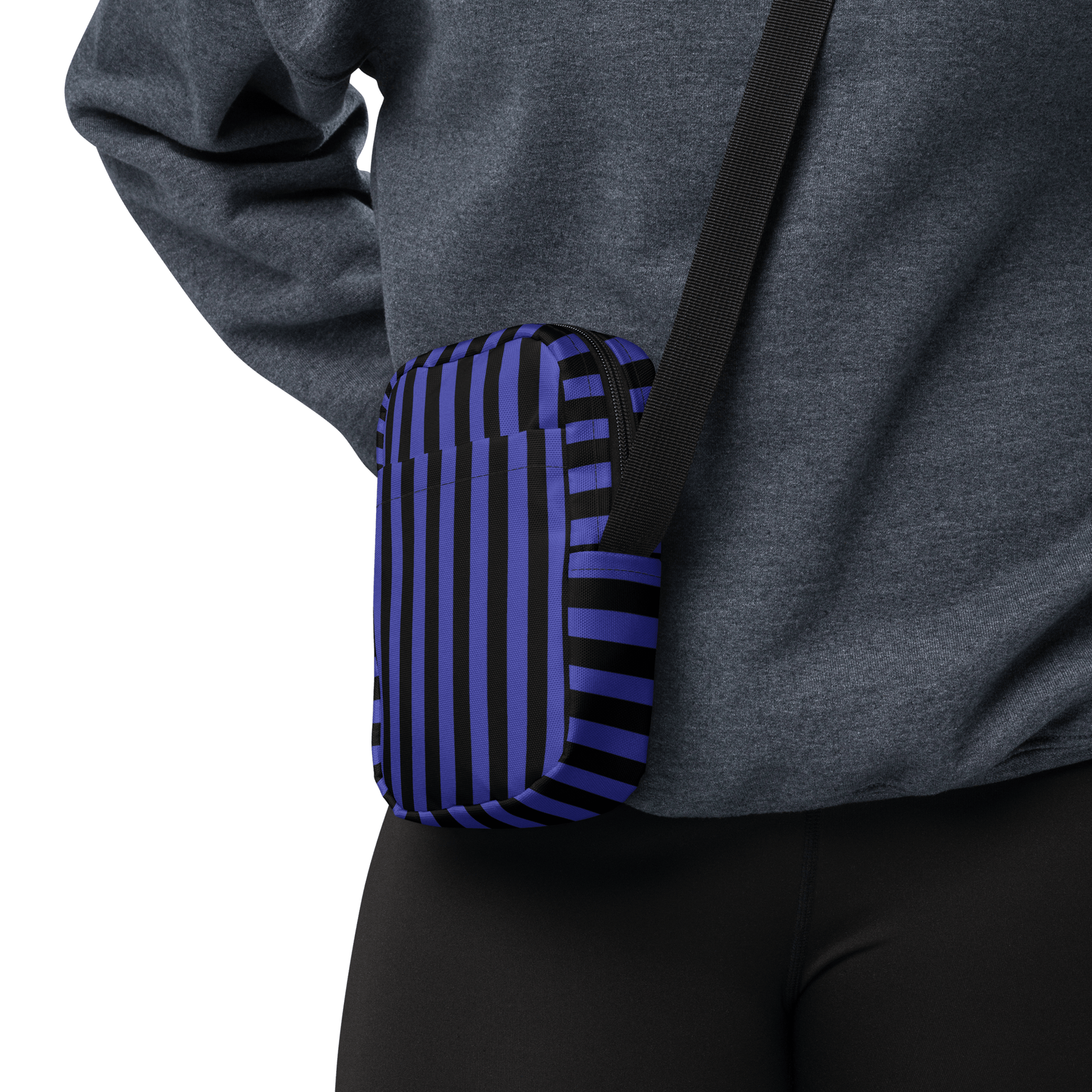Nevermore Nights Striped Crossbody Bag - Goth Cloth Co.4589161_19256