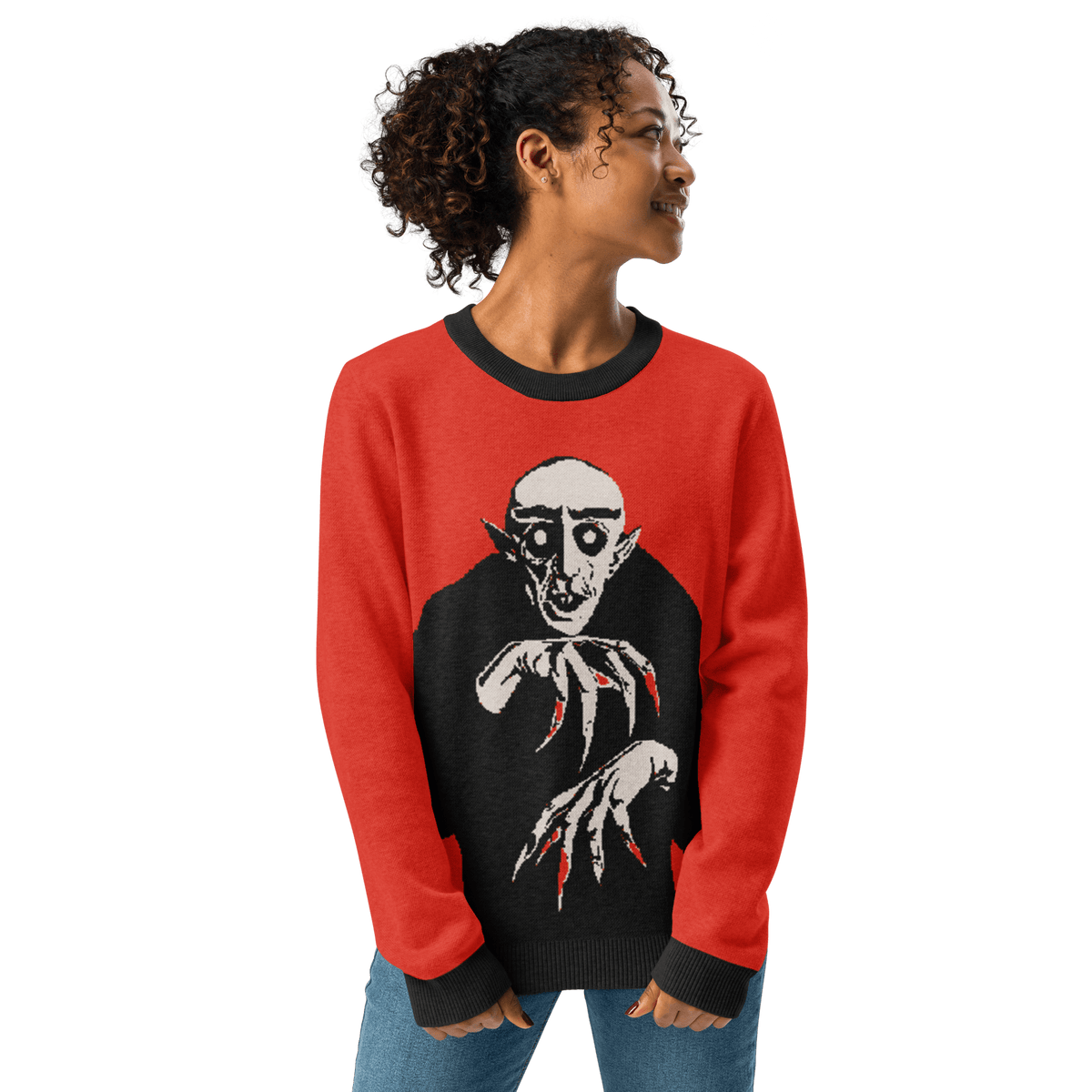 Nosferatu Nights Knit Crewneck Sweater - Goth Cloth Co.8927855_19635
