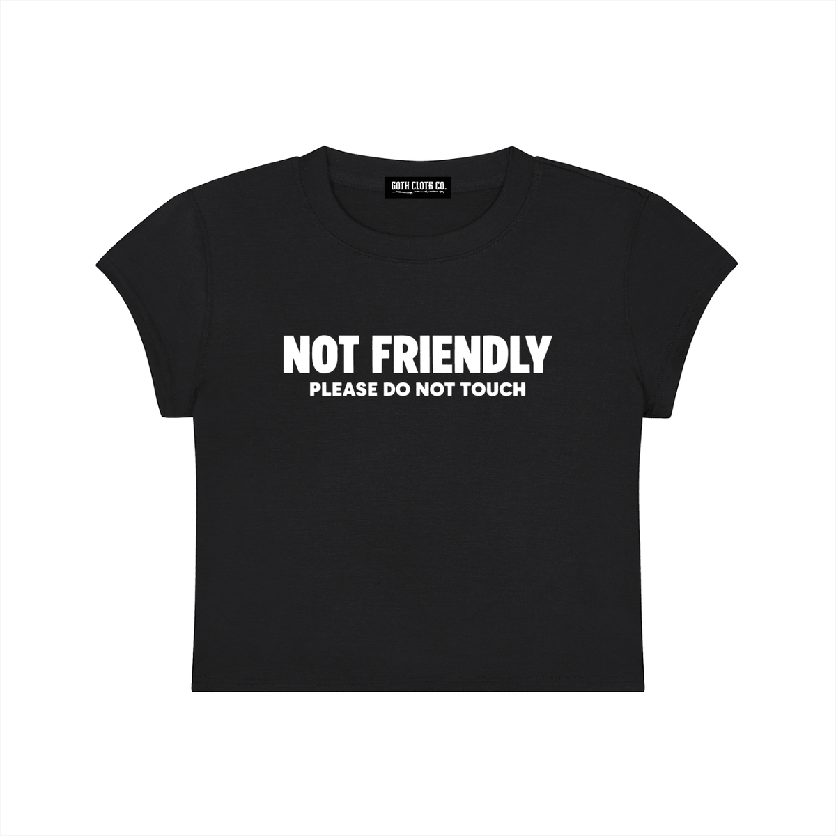Not Friendly Baby Tee - Goth Cloth Co.260916PODAA1242001