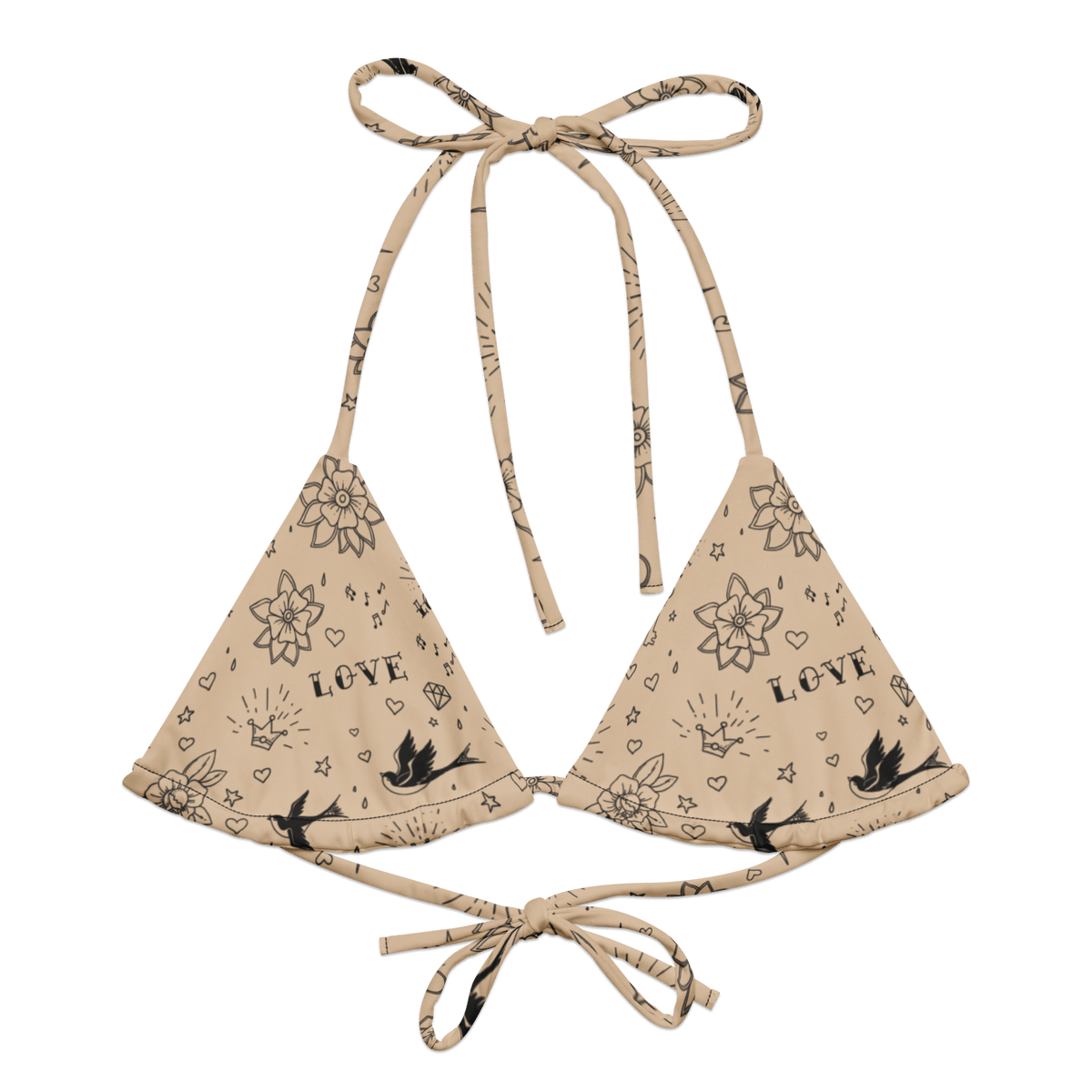 Nude Tattoo String Bikini Top - Goth Cloth Co.8060788_16564