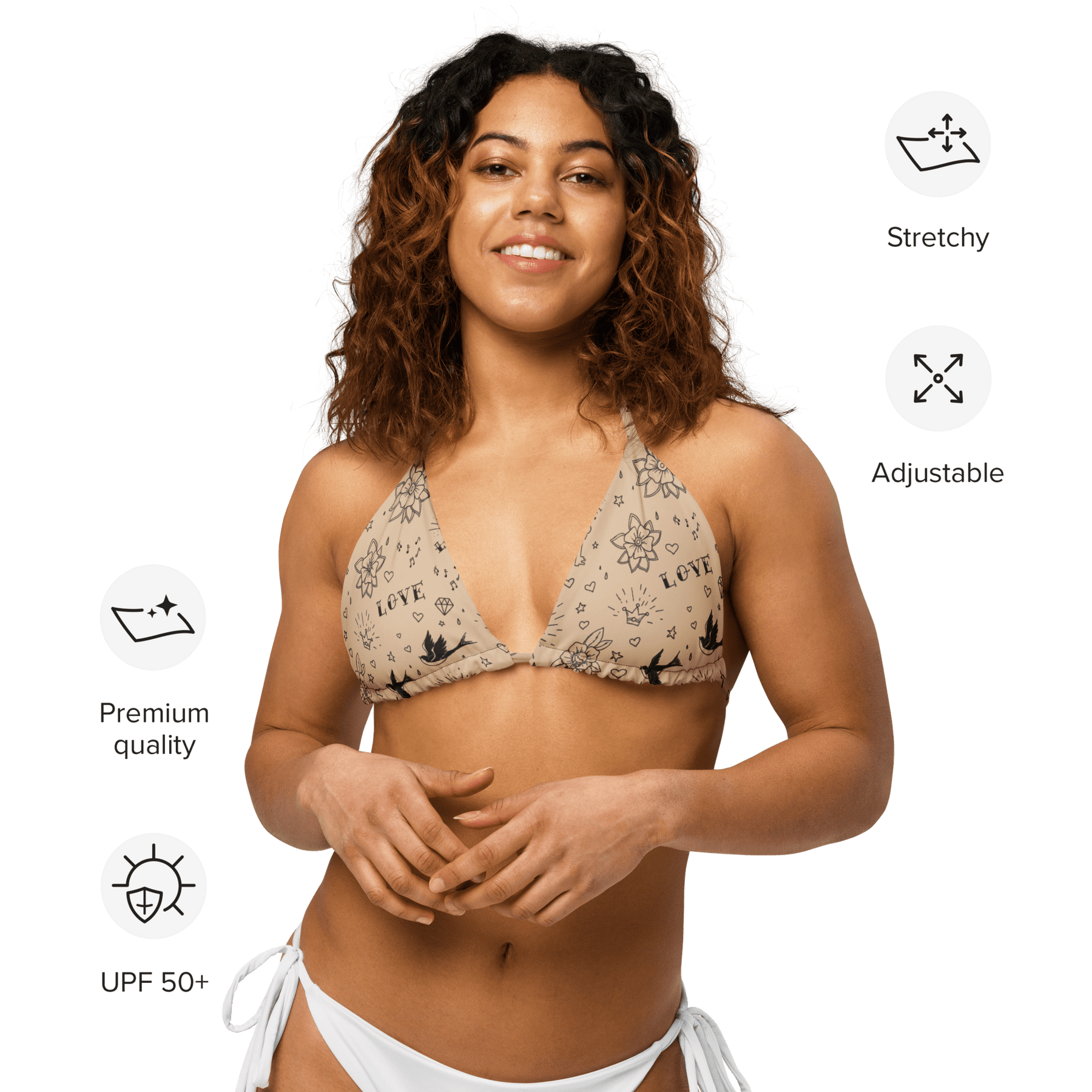 Nude Tattoo String Bikini Top - Goth Cloth Co.8060788_16564