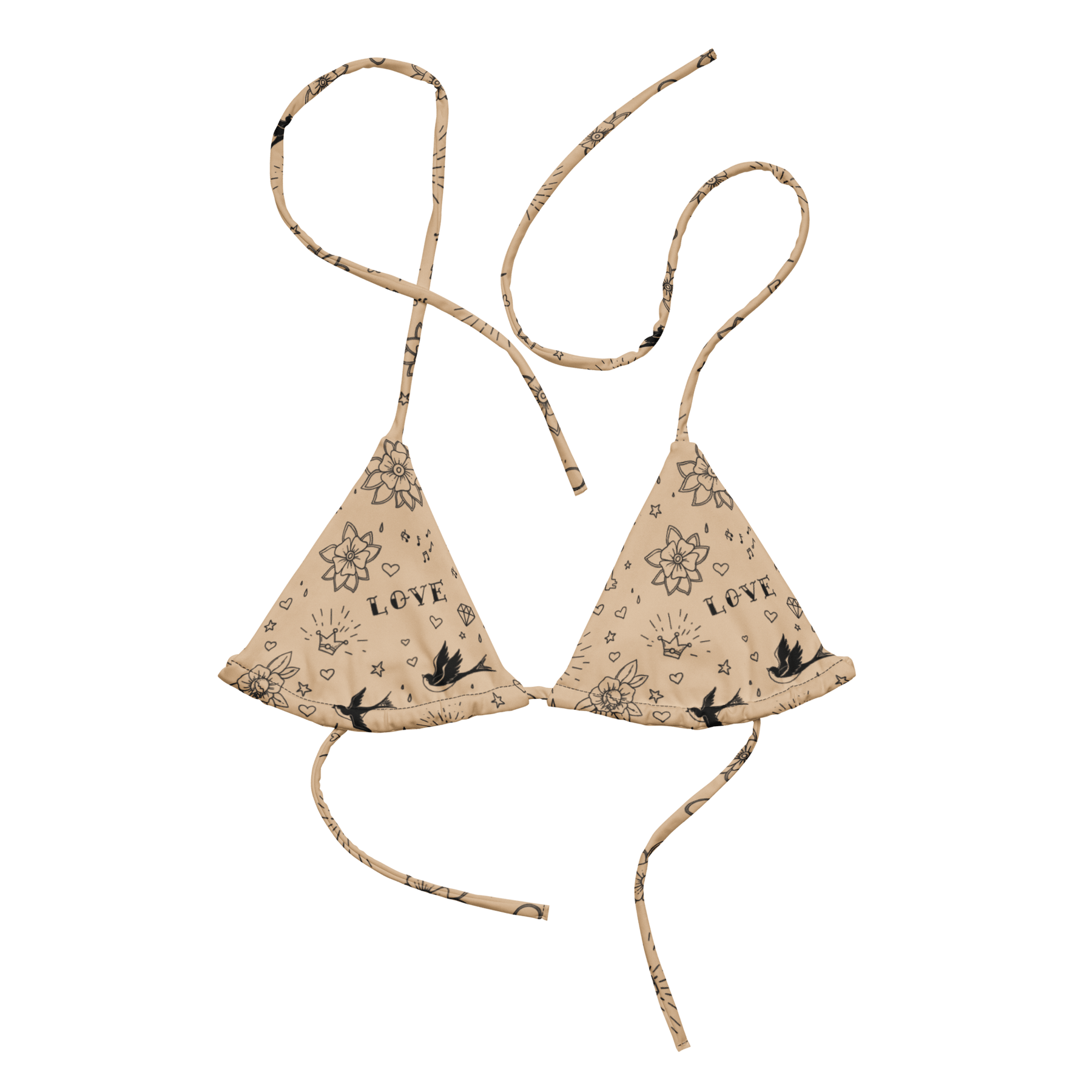 Nude Tattoo String Bikini Top - Goth Cloth Co.8060788_16564