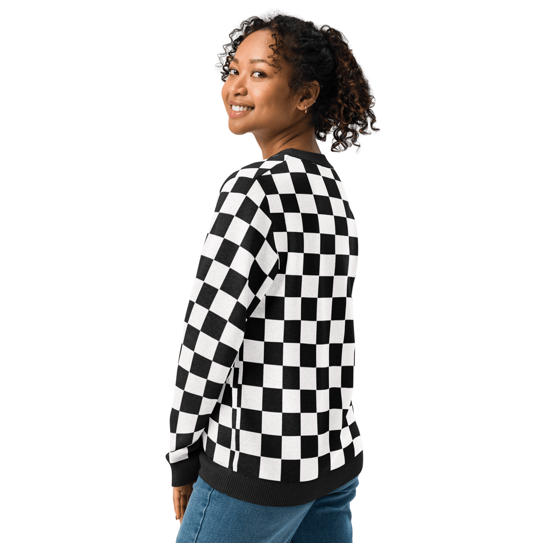 OG Checkered Knit Crewneck Sweater - Goth Cloth Co.2068701_19635