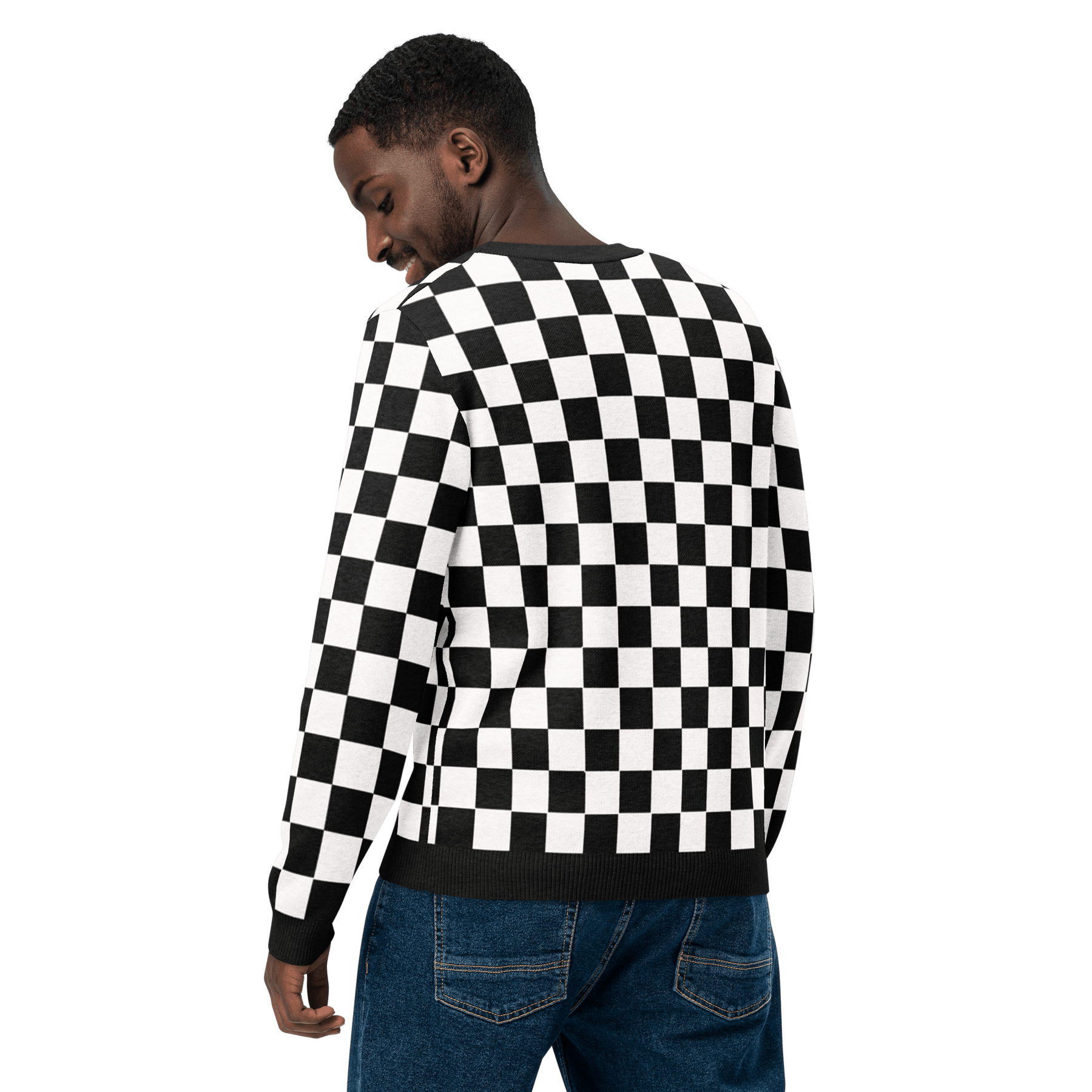OG Checkered Knit Crewneck Sweater - Goth Cloth Co.2068701_19635
