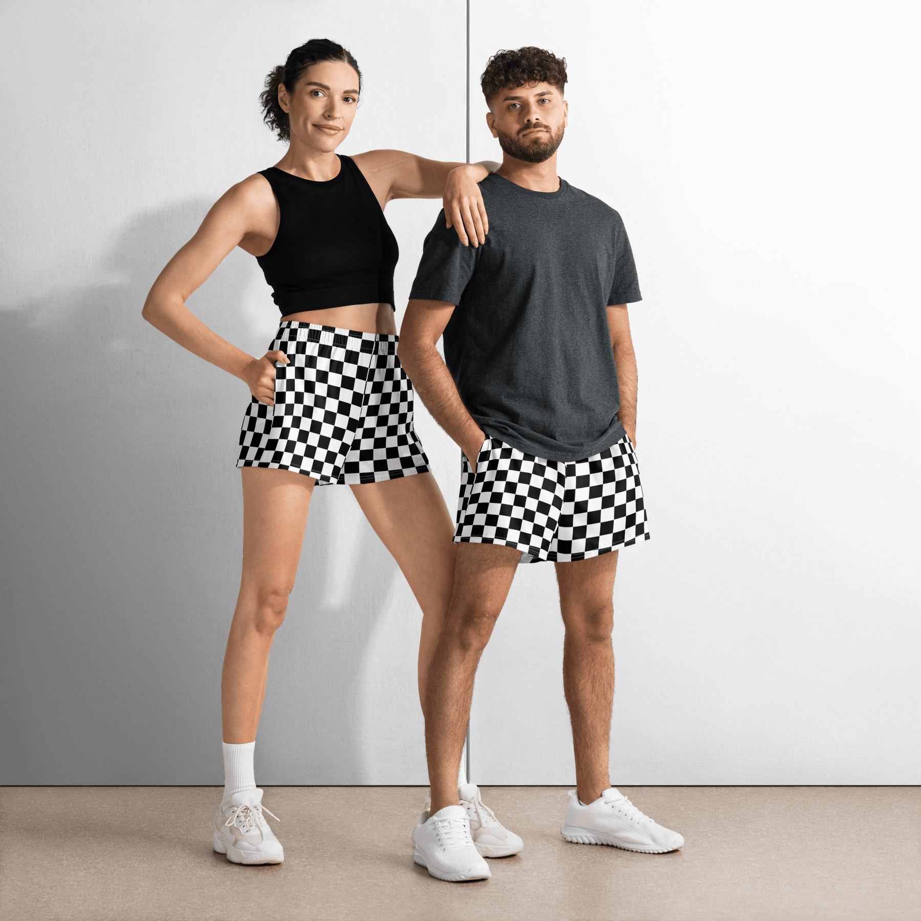 OG Checkered Unisex Unlined Swim Trunks - Goth Cloth Co.8051067_9804