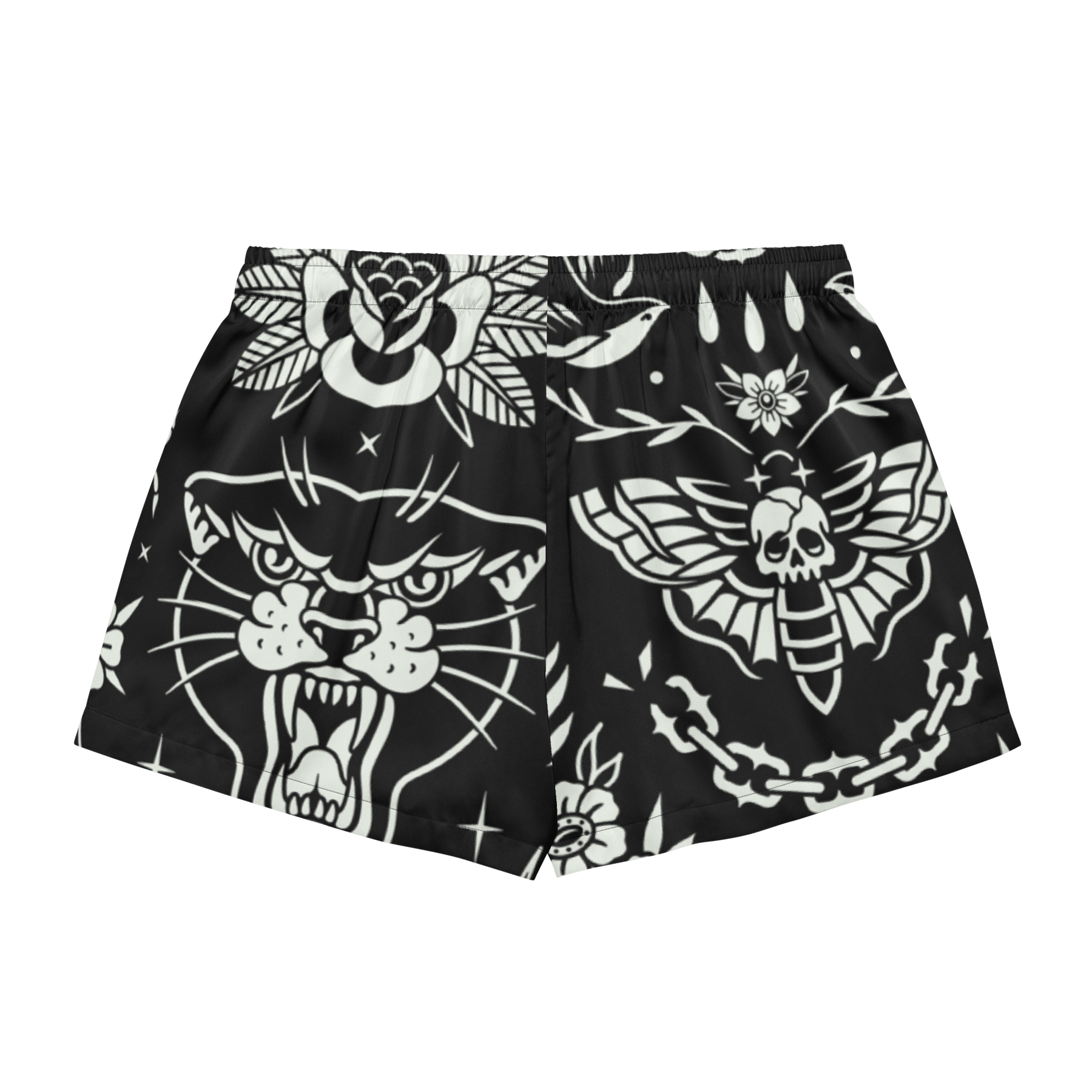 Old School Ink Silky Pajama Shorts - Goth Cloth Co.2938931_20988