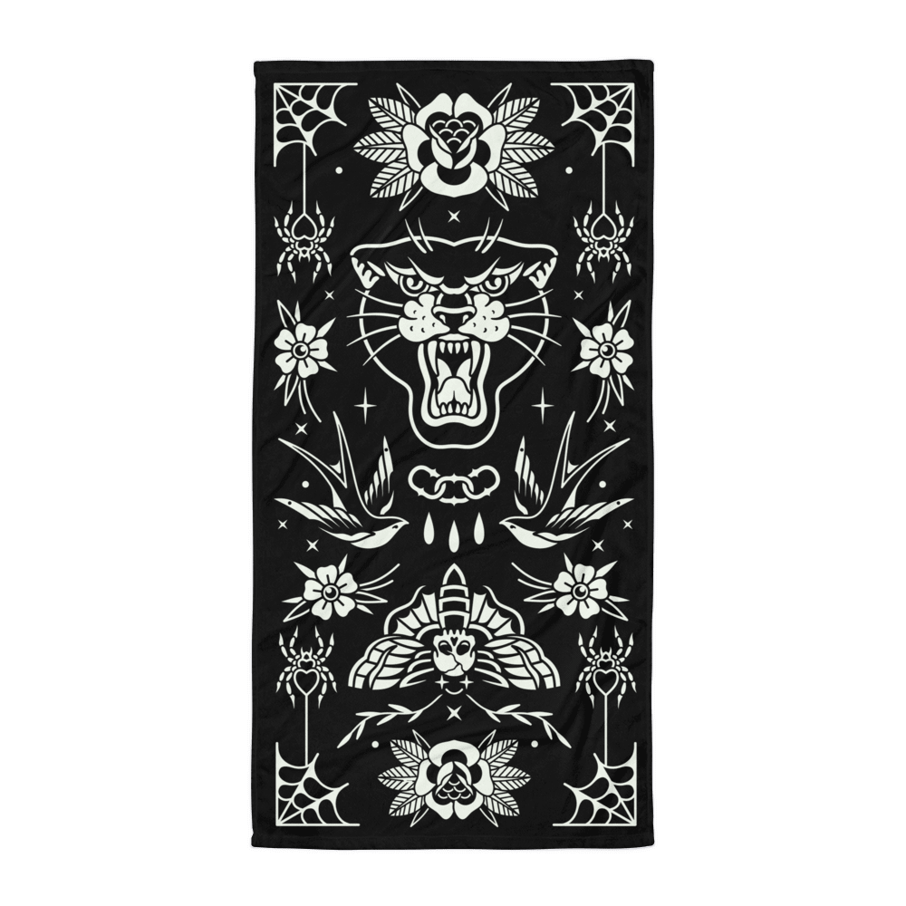 Old School Ink Towel - Goth Cloth Co.3201701_8874