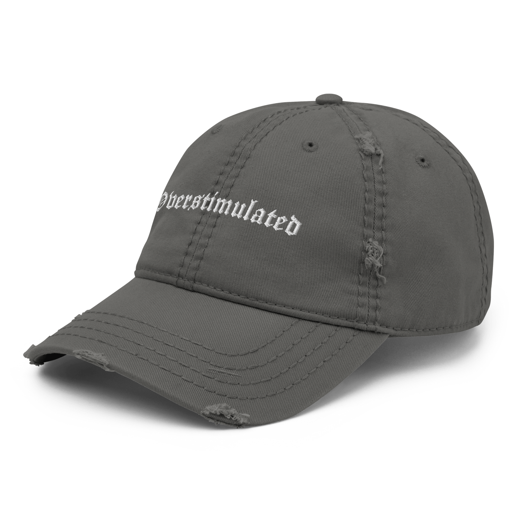 Overstimulated Distressed Dad Hat - Goth Cloth Co.3534525_10991