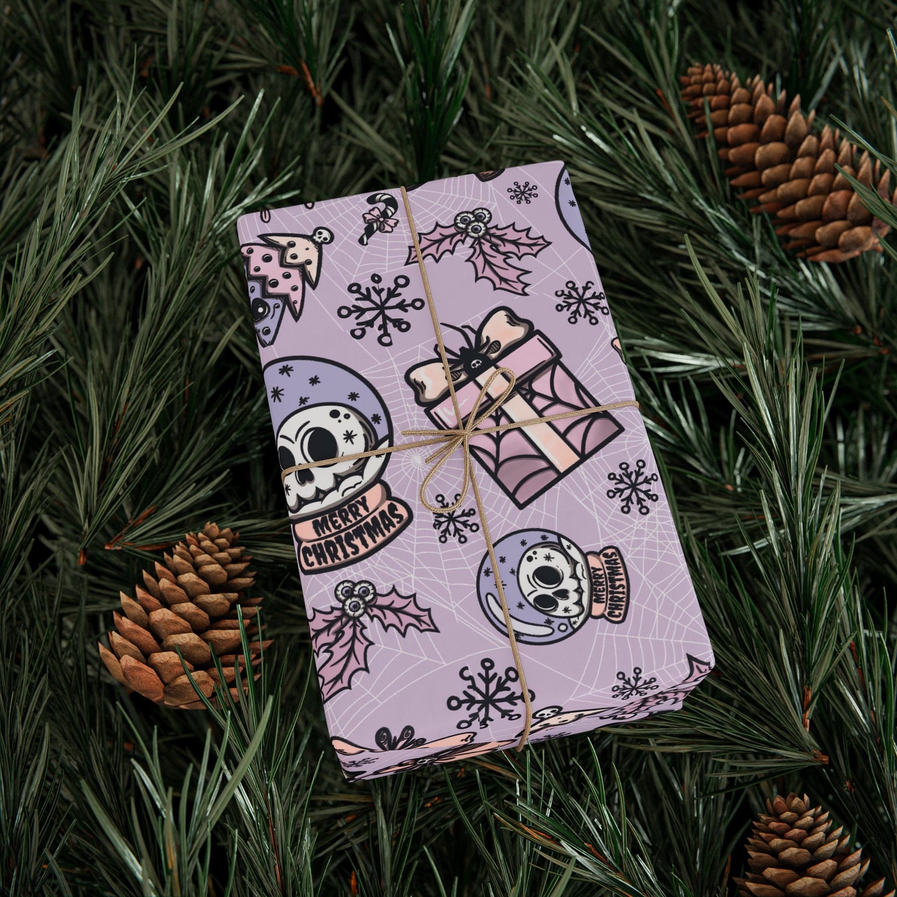Pastel Goth Spooky Holiday Gift Wrap - Goth Cloth Co.Home Decor31916780917122079090