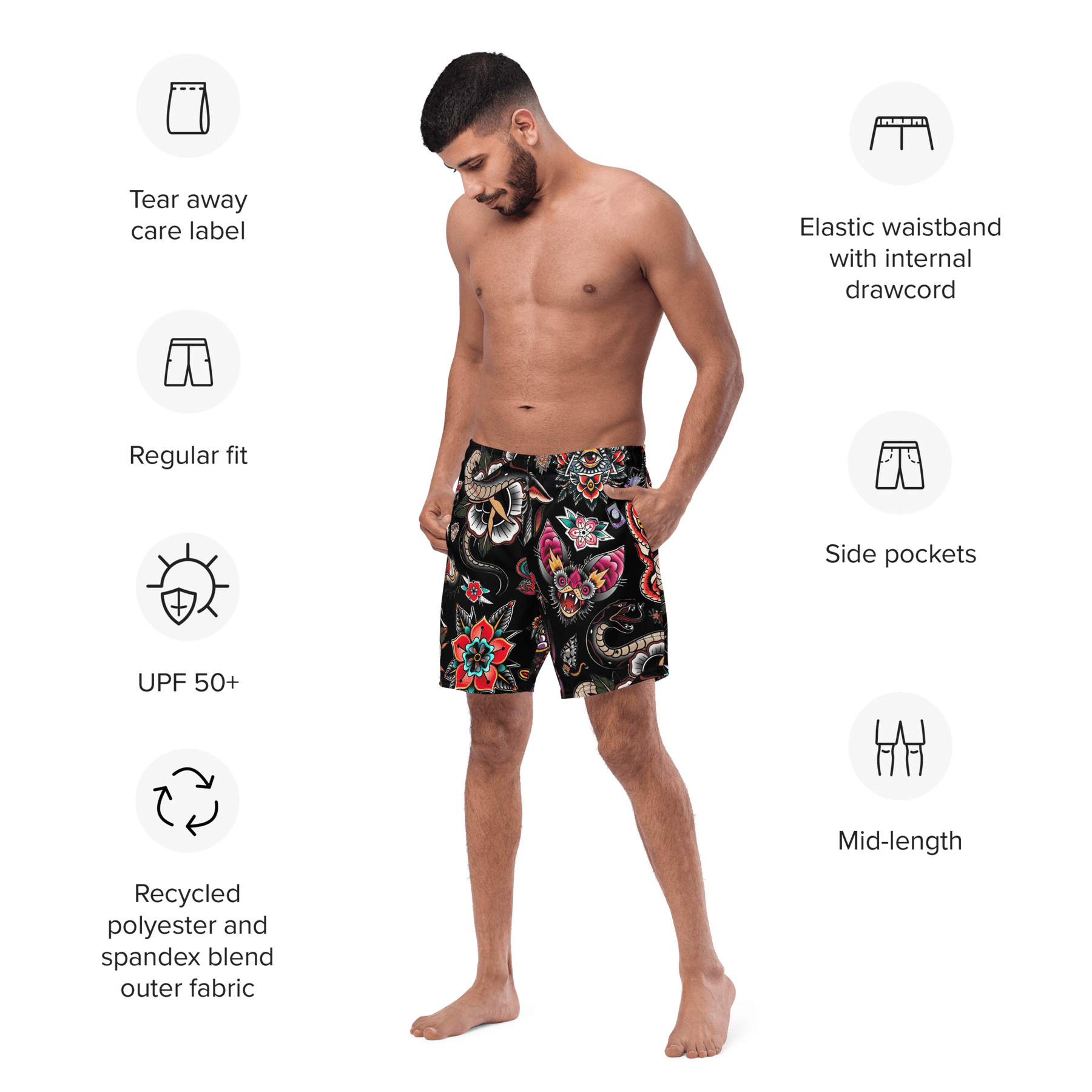 Phantom Flash Men's Swim Trunks - Goth Cloth Co.9970773_14636