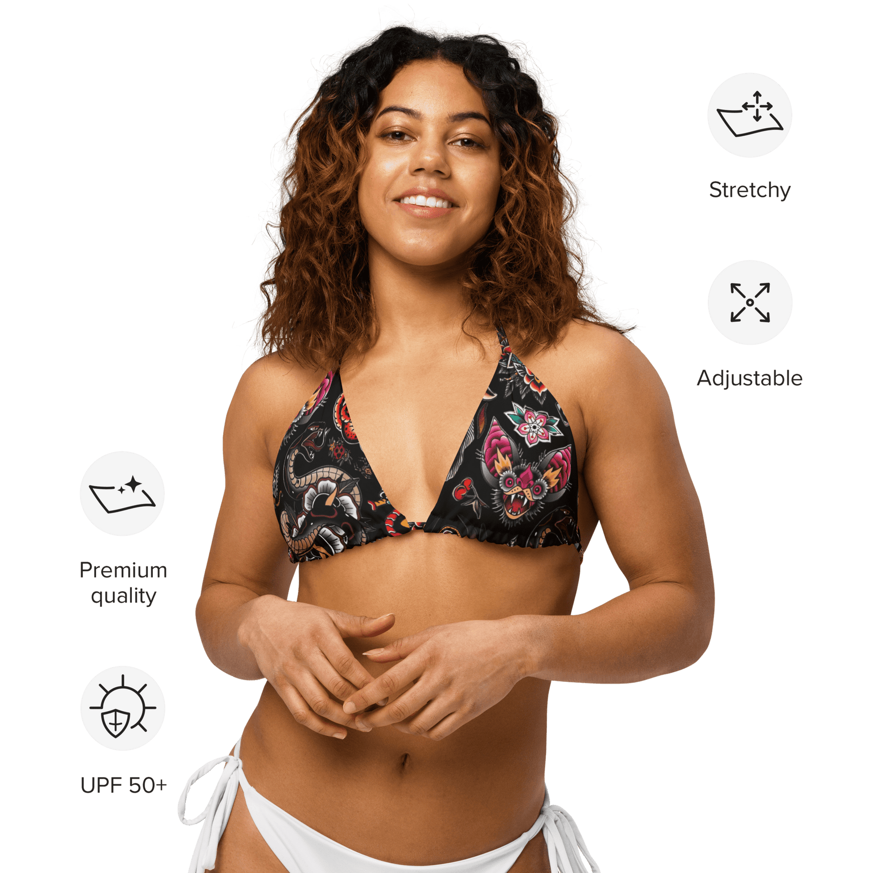 Phantom Flash String Bikini Top - Goth Cloth Co.9182247_16564