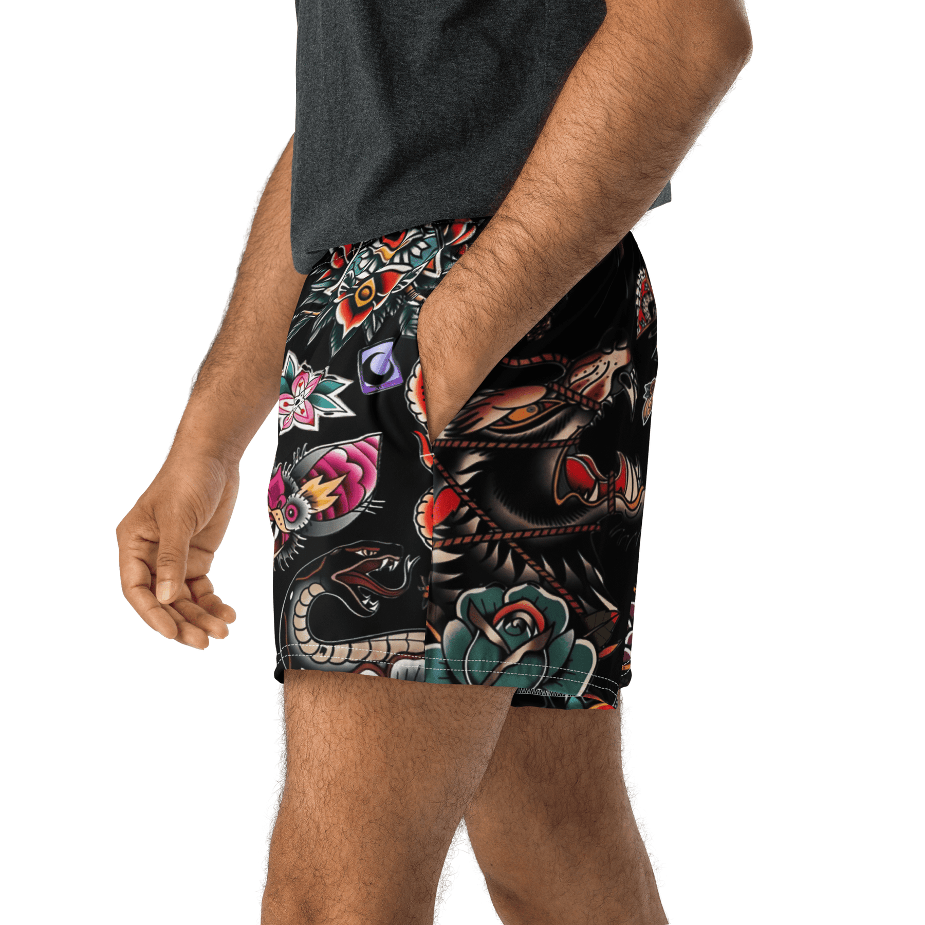Phantom Flash Unisex Unlined Swim Trunks - Goth Cloth Co.3559836_9804