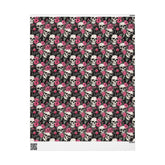 Pink Flowers and Skulls Gift Wrap - Goth Cloth Co.Home Decor25802296462209928532