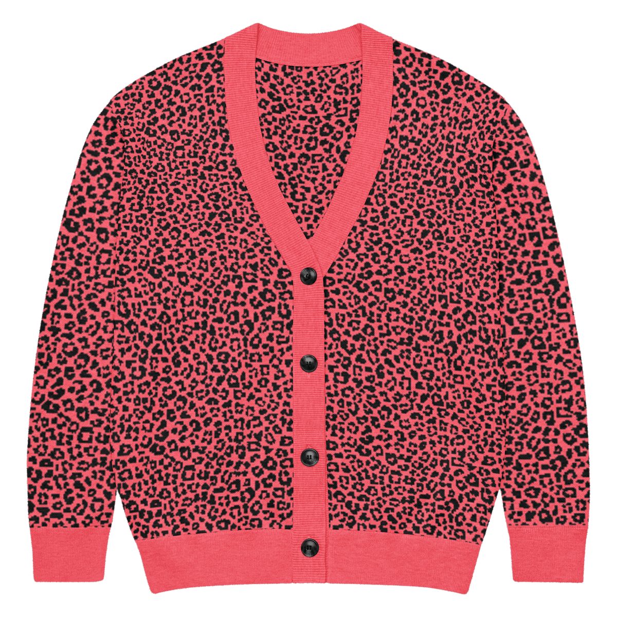 Pink Leopard Knit Cardigan - Goth Cloth Co.1491117_21030