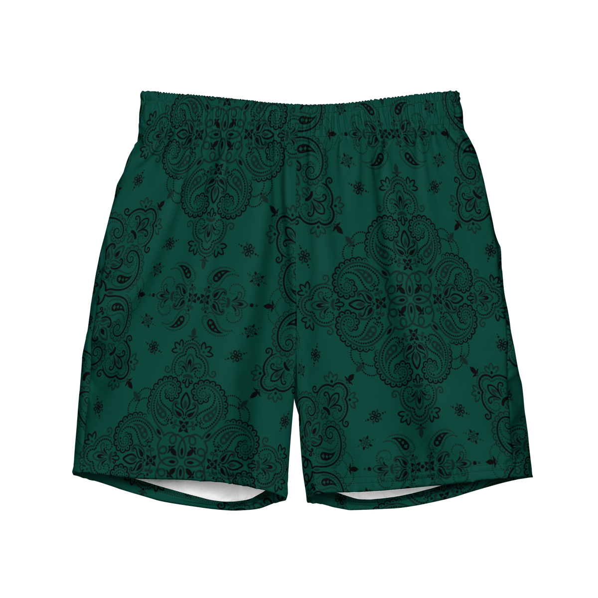 Poison Paisley Men's Lined Swim Trunks - Goth Cloth Co.2778517_14636